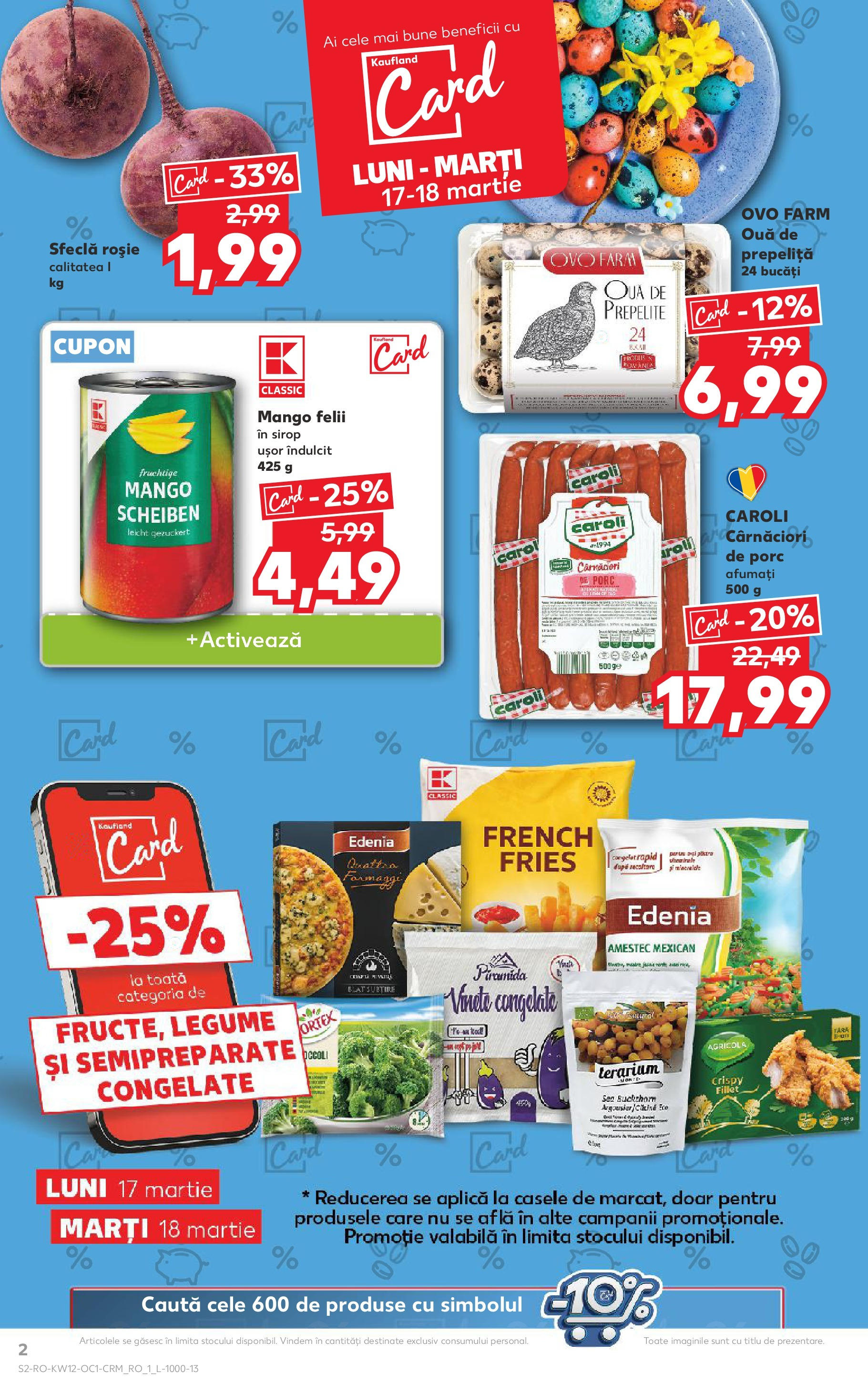 Catalog Kaufland 17 - 18 Martie 2025 | Pagina 2 | Produse: Ouă, Sirop, Legume, Mango