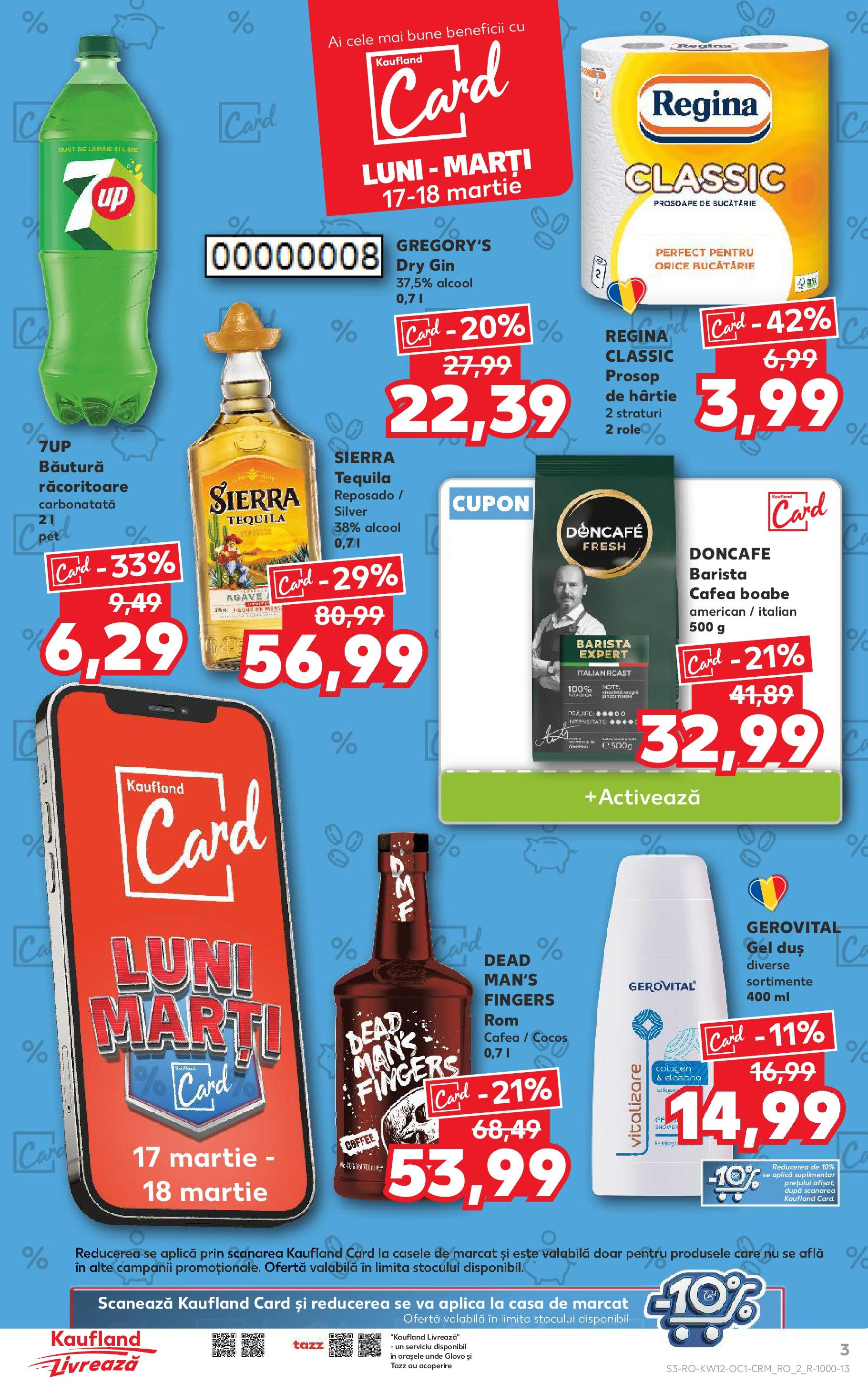 Catalog Kaufland 17 - 18 Martie 2025 | Pagina 3 | Produse: Bucătărie, Role, Cafea, Lămâie