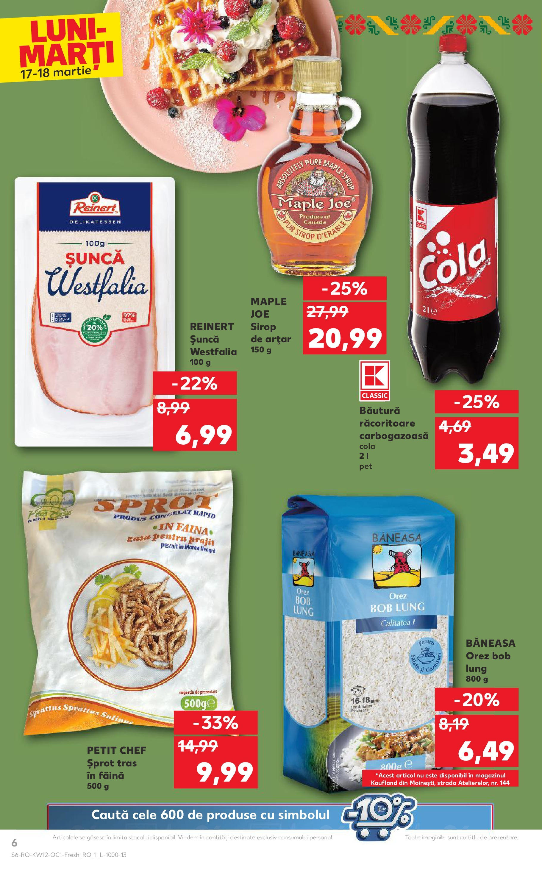 Catalog Kaufland 17 - 18 Martie 2025 | Pagina 6 | Produse: Amerikan servis, Șuncă, Făină, Sirop