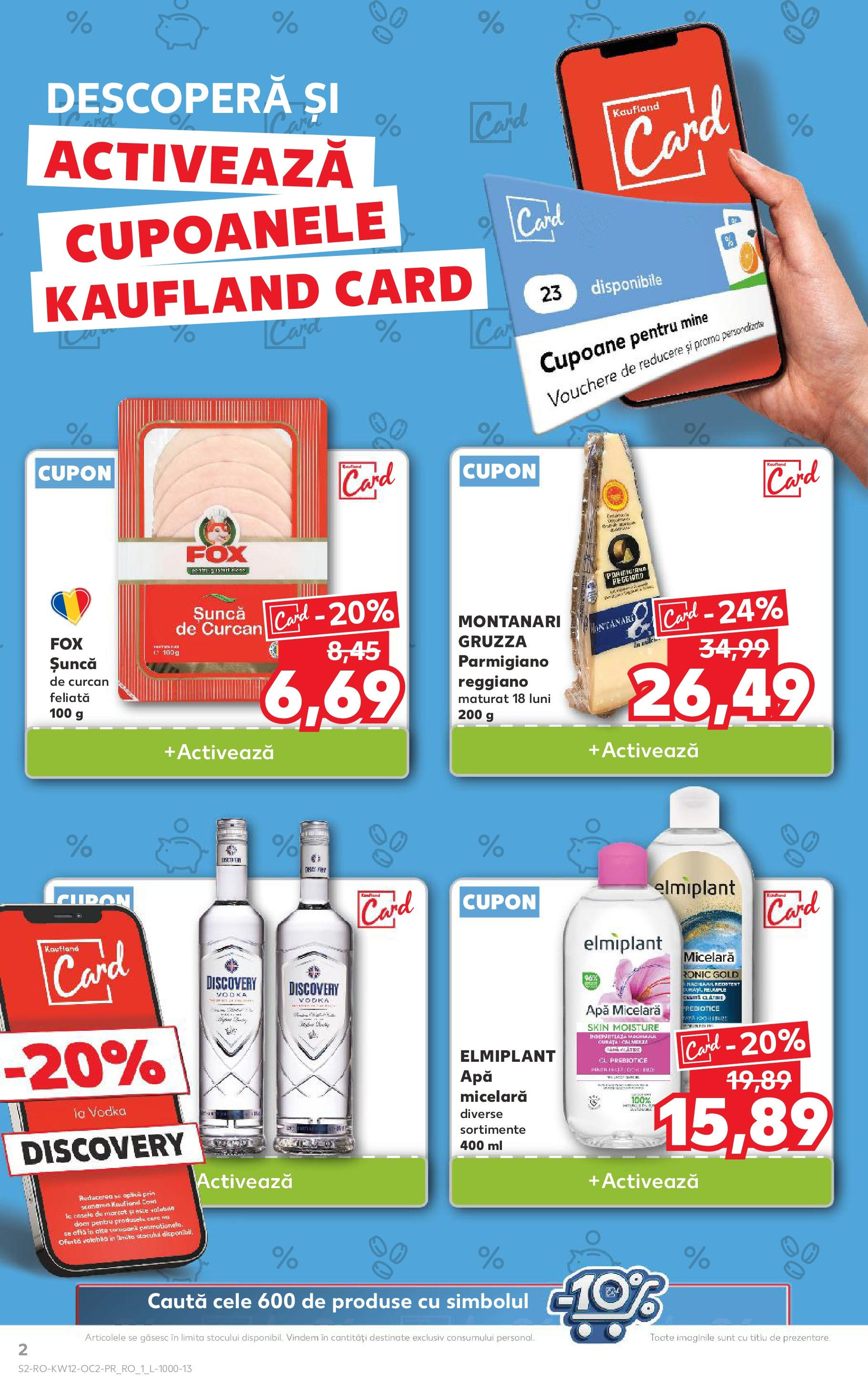 Catalog Kaufland 19 - 25 Martie 2025 | Pagina 2 | Produse: Apă micelară, Șuncă, Vodka, Apă