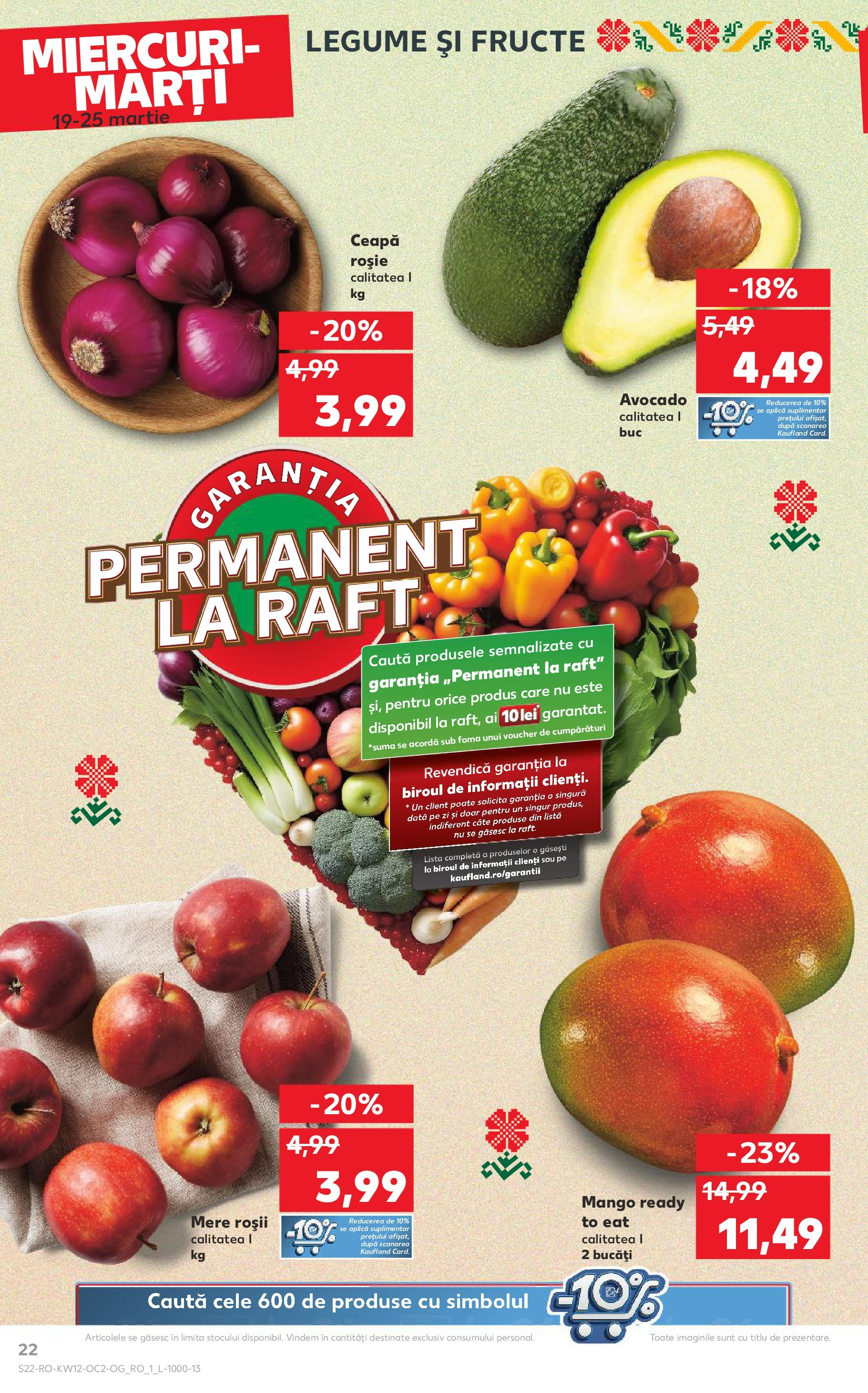Catalog Kaufland 19 - 25 Martie 2025 | Pagina 22 | Produse: Raft, Legume, Fructe, Mango