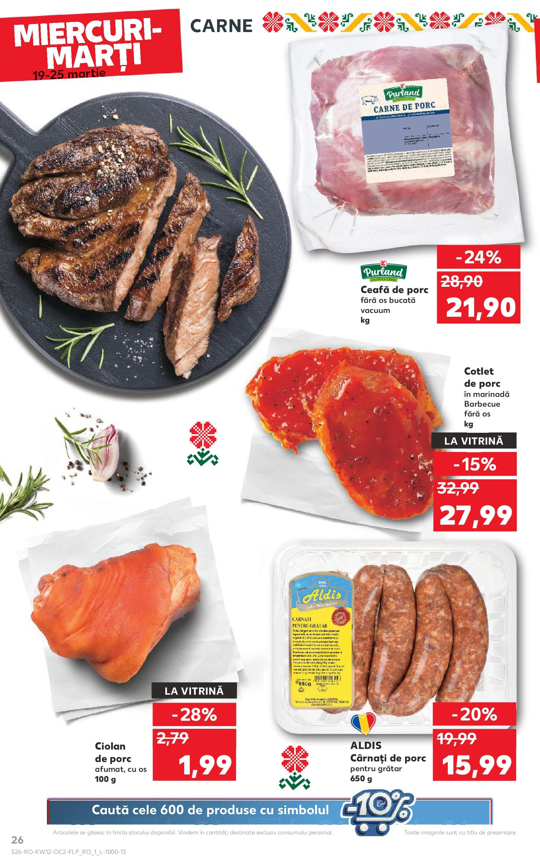 Catalog Kaufland 19 - 25 Martie 2025 | Pagina 26 | Produse: Keçeli kalem, Vitrină, Marinadă, Cârnați