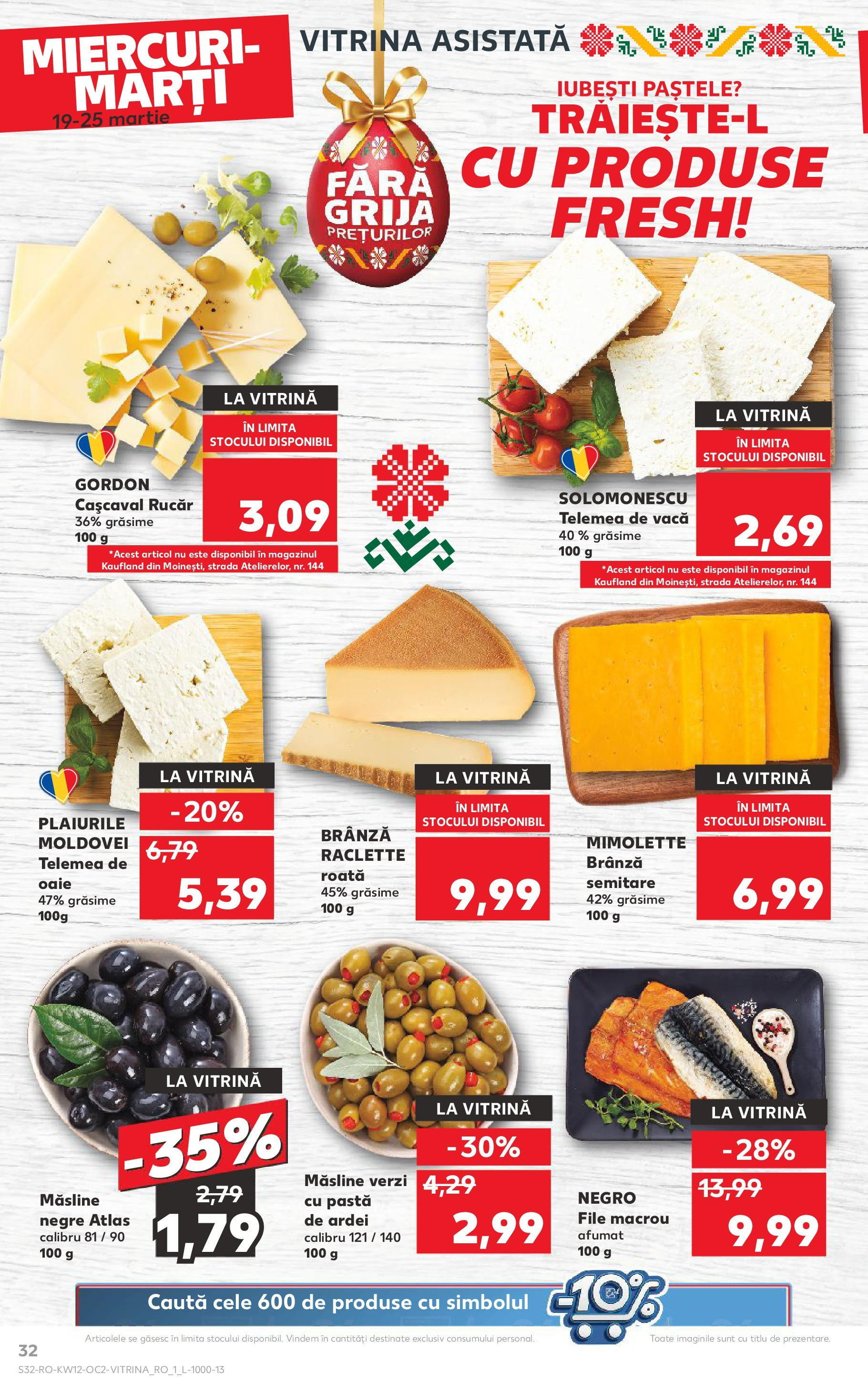 Catalog Kaufland 19 - 25 Martie 2025 | Pagina 32 | Produse: Vitrină, Cașcaval, Ardei, Brânză