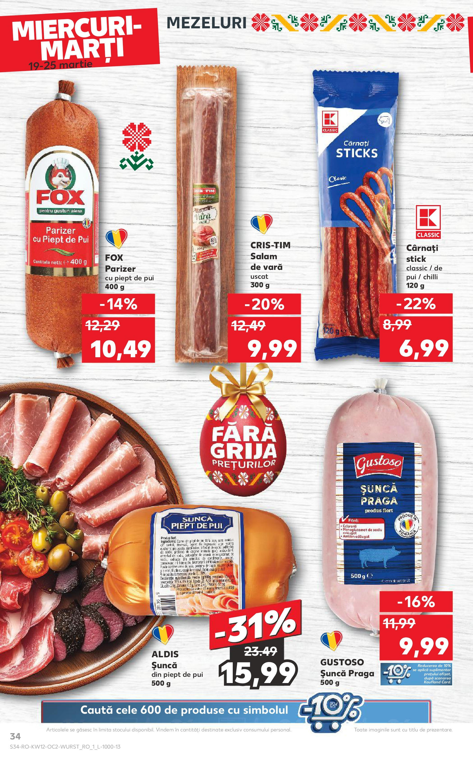 Catalog Kaufland 19 - 25 Martie 2025 | Pagina 34 | Produse: Chilli, Șuncă, Parizer, Cârnați