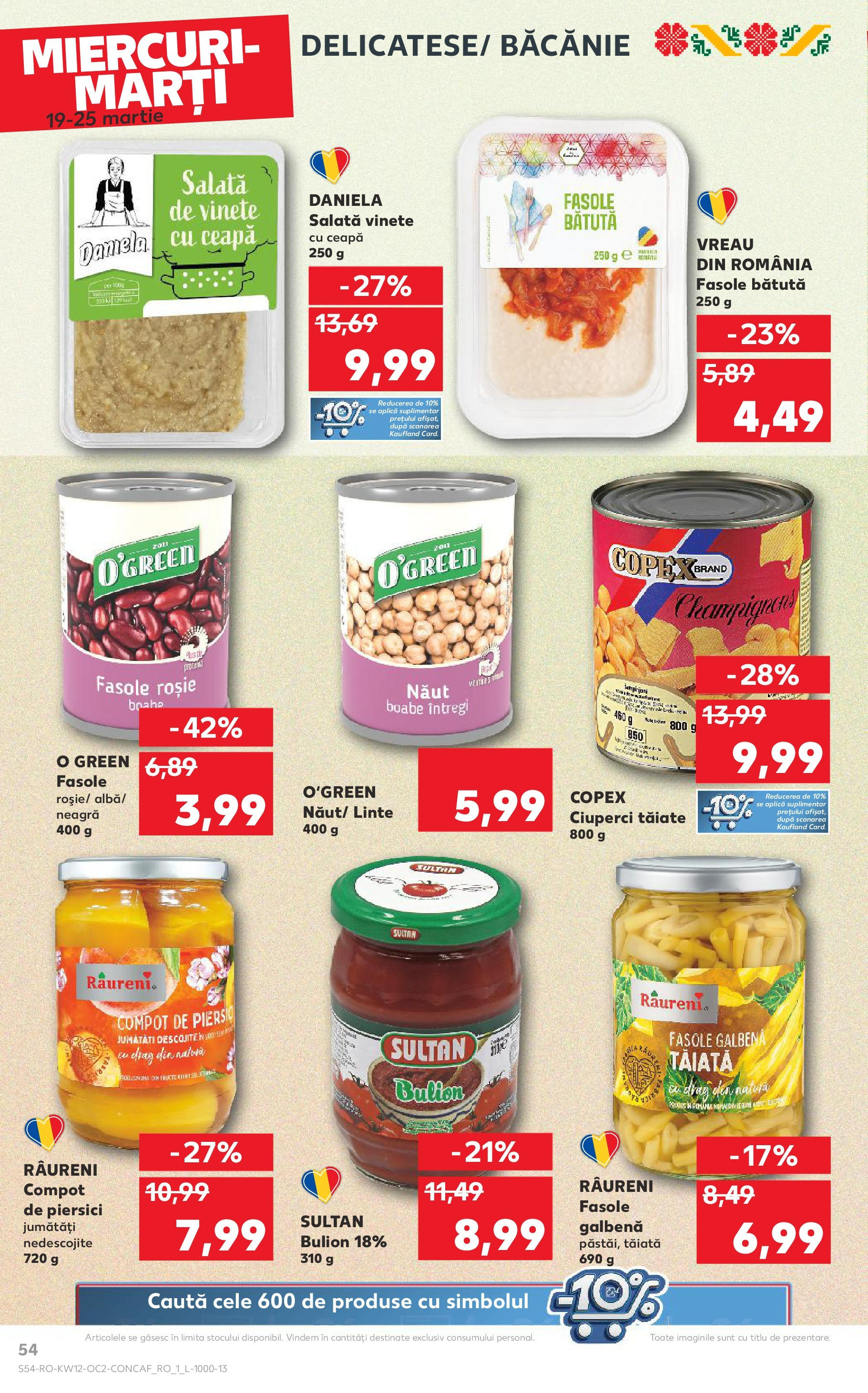 Catalog Kaufland 19 - 25 Martie 2025 | Pagina 54 | Produse: Ciuperci, Compot, Salată, Ceapă