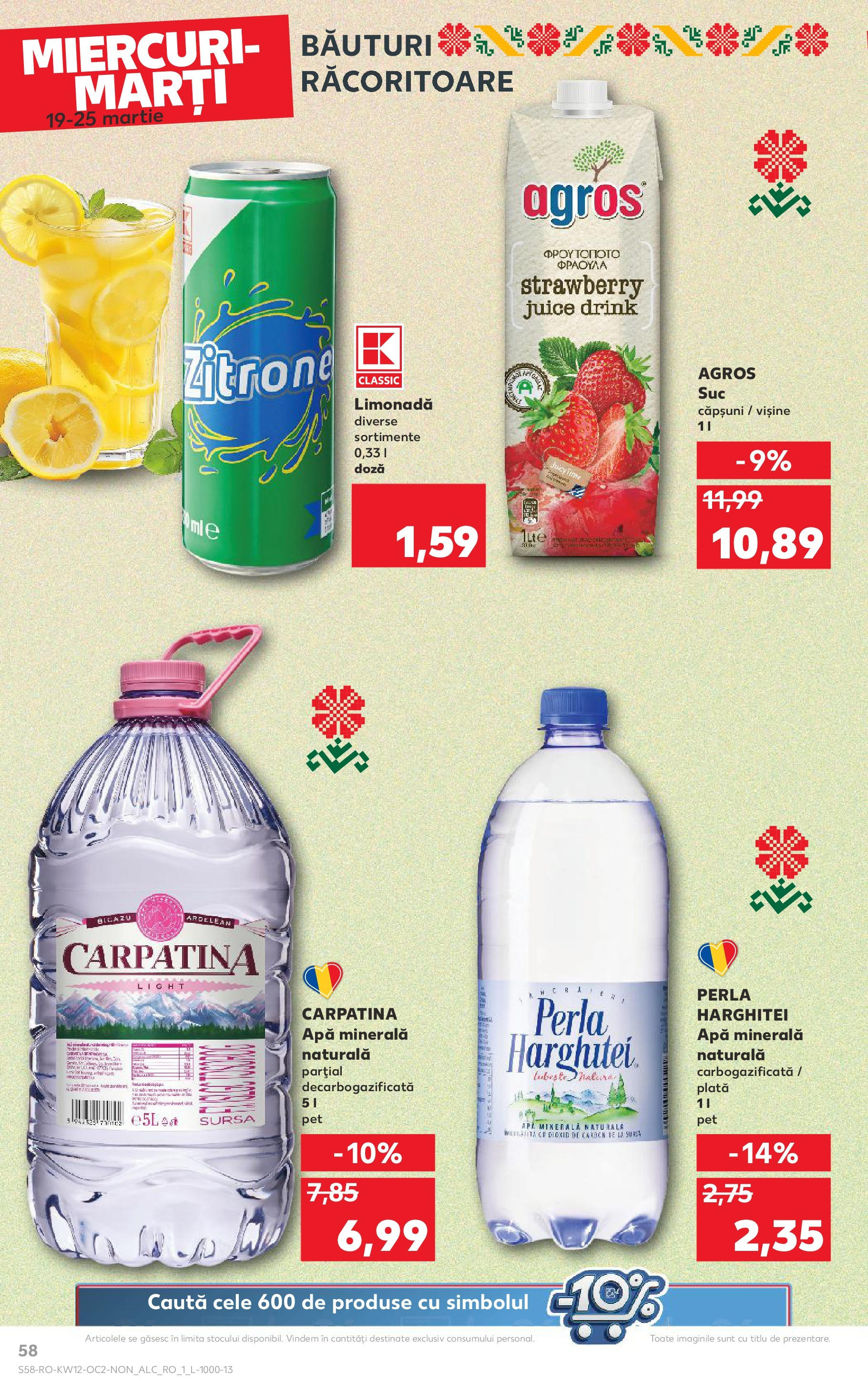 Catalog Kaufland 19 - 25 Martie 2025 | Pagina 58 | Produse: Sıcak su torbası, Yazı tahtası kalemi, Căpșuni, Apă