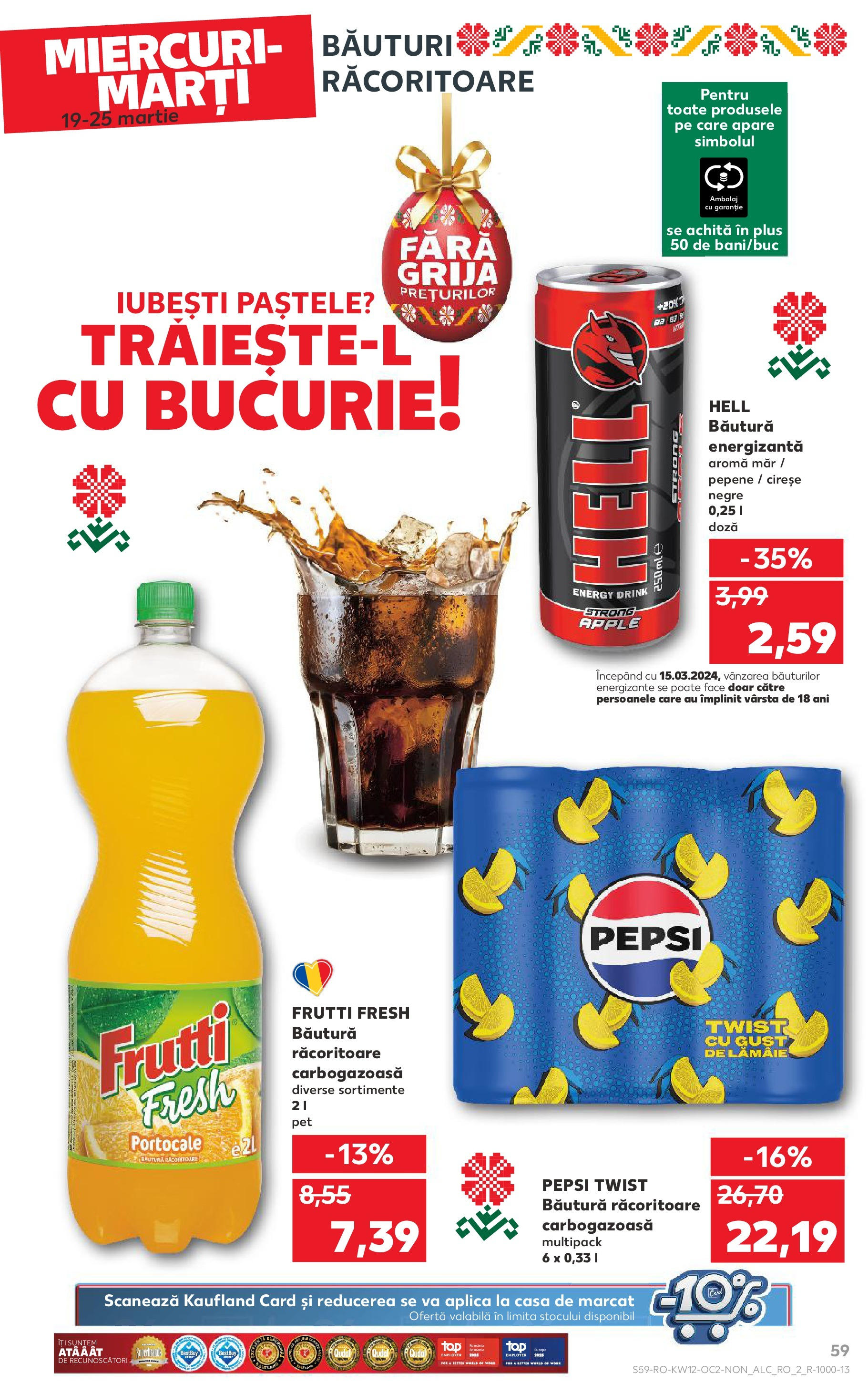 Catalog Kaufland 19 - 25 Martie 2025 | Pagina 59 | Produse: Băutură energizantă, Portocale, Cireșe, Lămâie