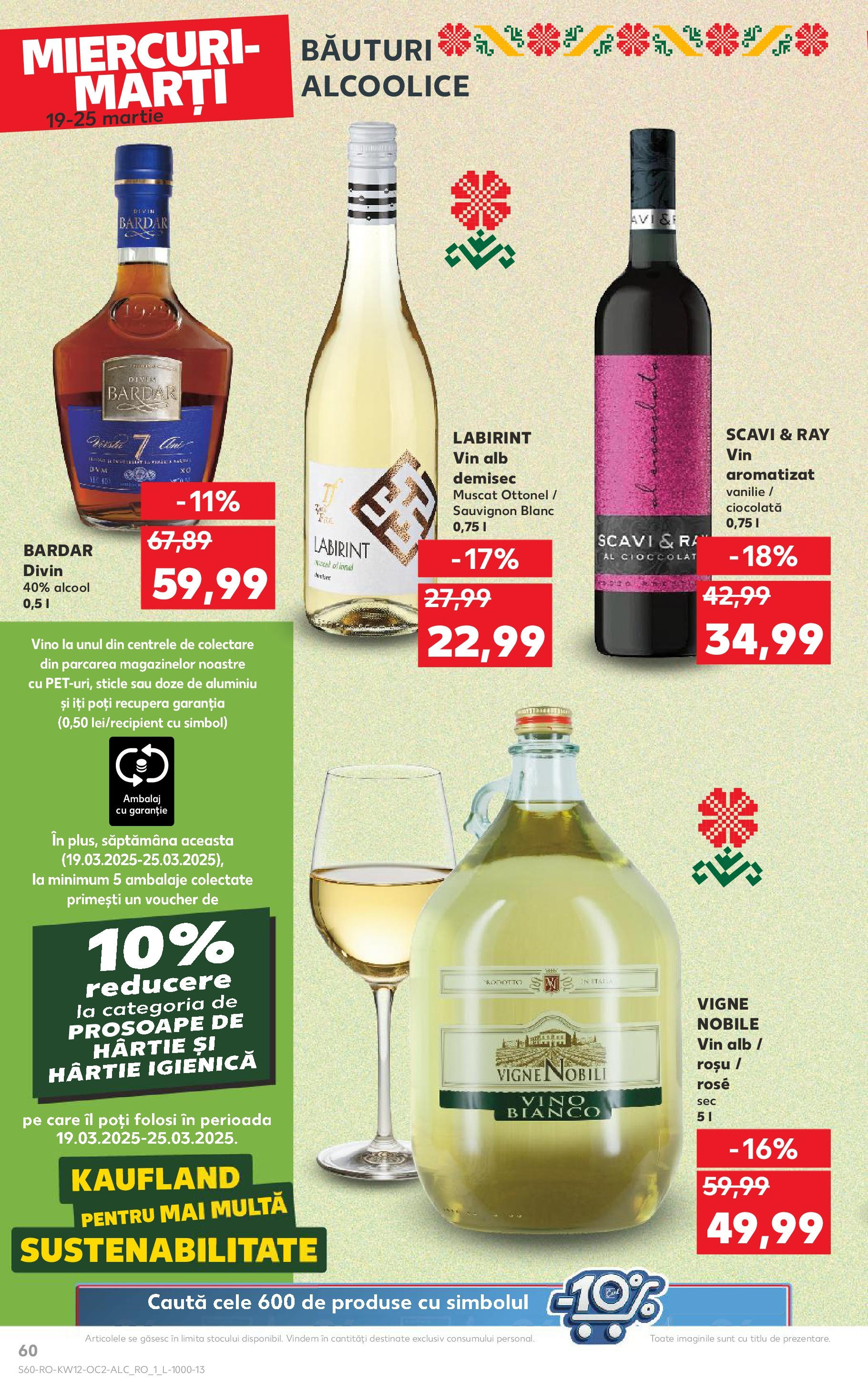 Catalog Kaufland 19 - 25 Martie 2025 | Pagina 60 | Produse: Ciocolată, Vin