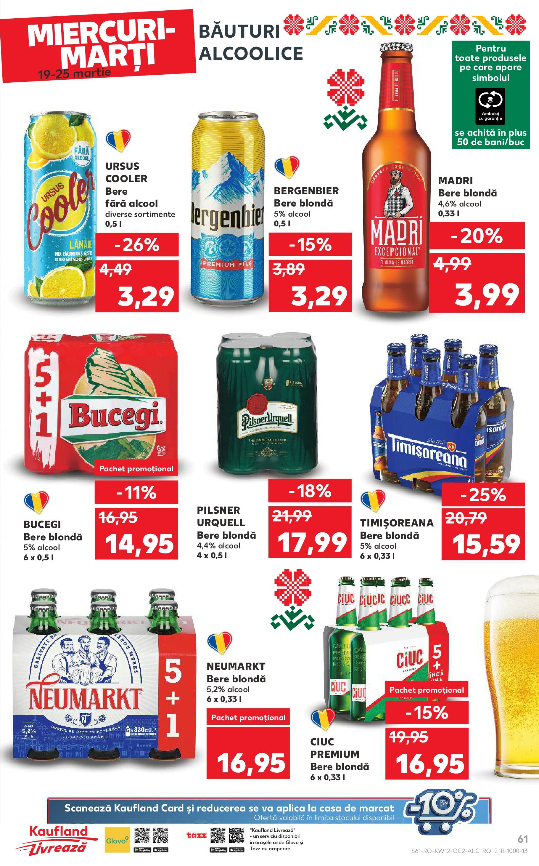 Catalog Kaufland 19 - 25 Martie 2025 | Pagina 61 | Produse: Bere, Plastik Kulübe, Lămâie