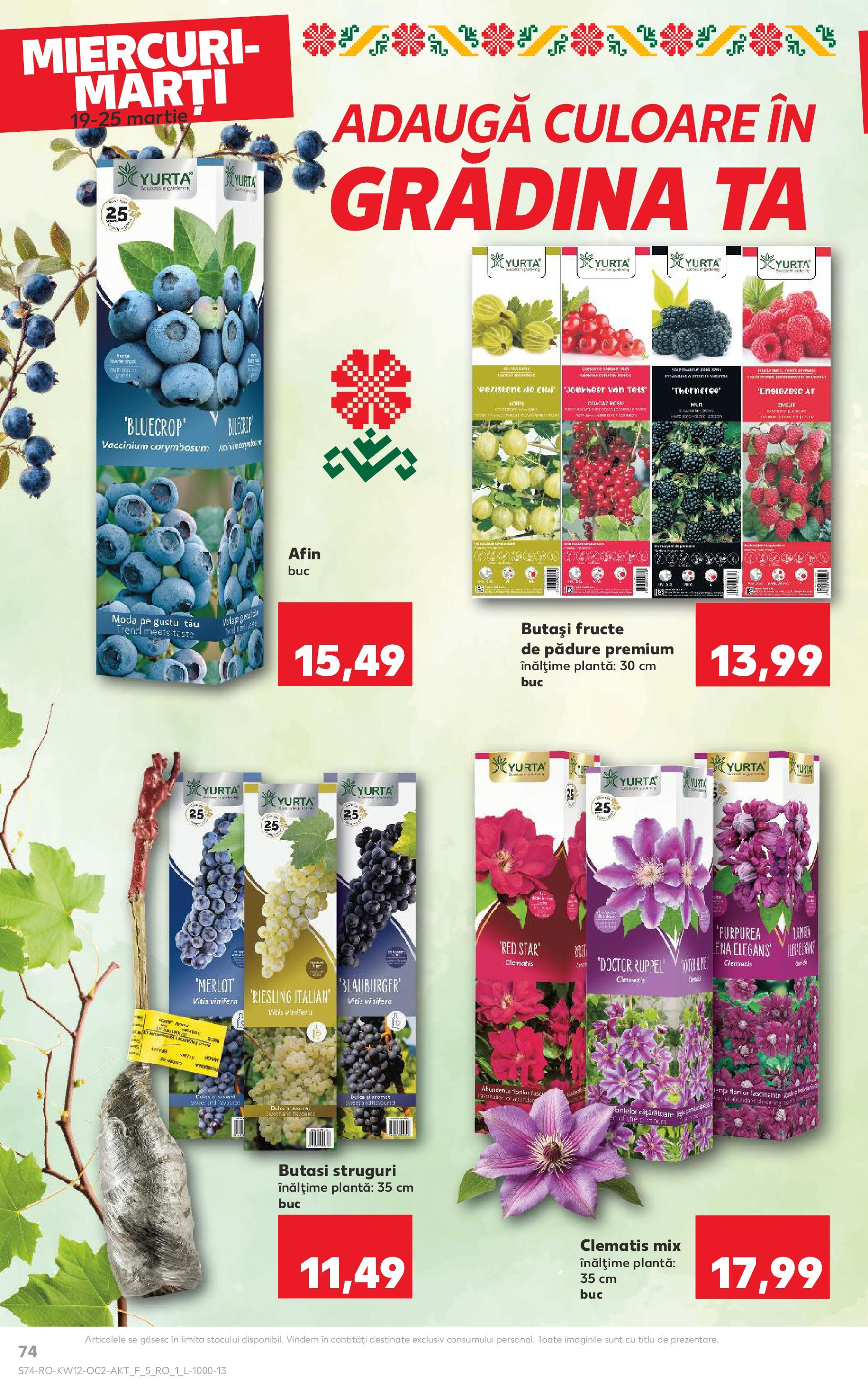 Catalog Kaufland 19 - 25 Martie 2025 | Pagina 74 | Produse: Struguri, Fructe