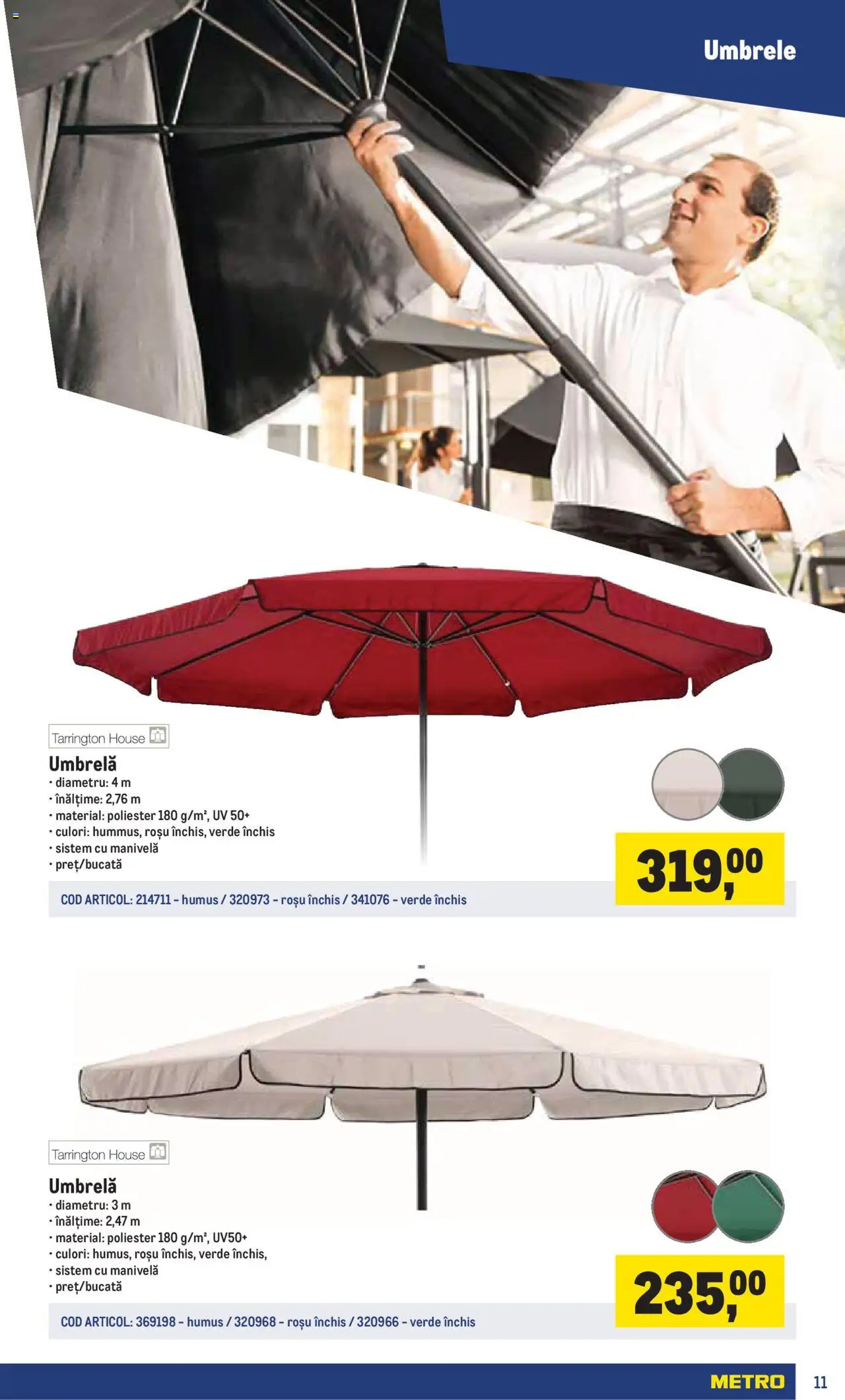 Catalog METRO 17 Martie - 30 Iunie 2025 | Pagina 11 | Produse: Umbrelă, Humus