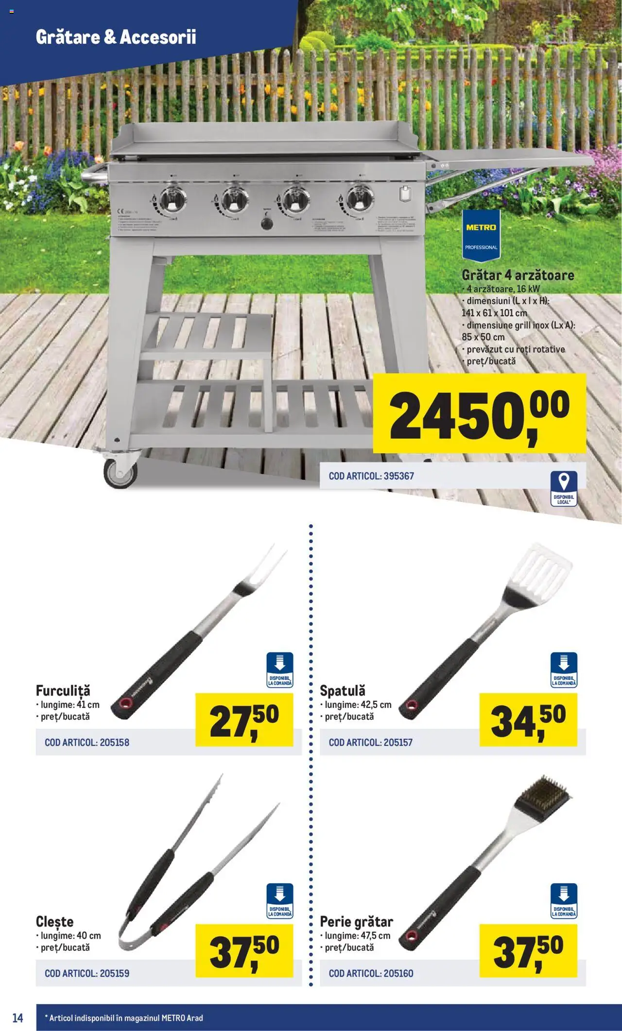 Catalog METRO 17 Martie - 30 Iunie 2025 | Pagina 14 | Produse: Clește, Grill, Grătar, Perie