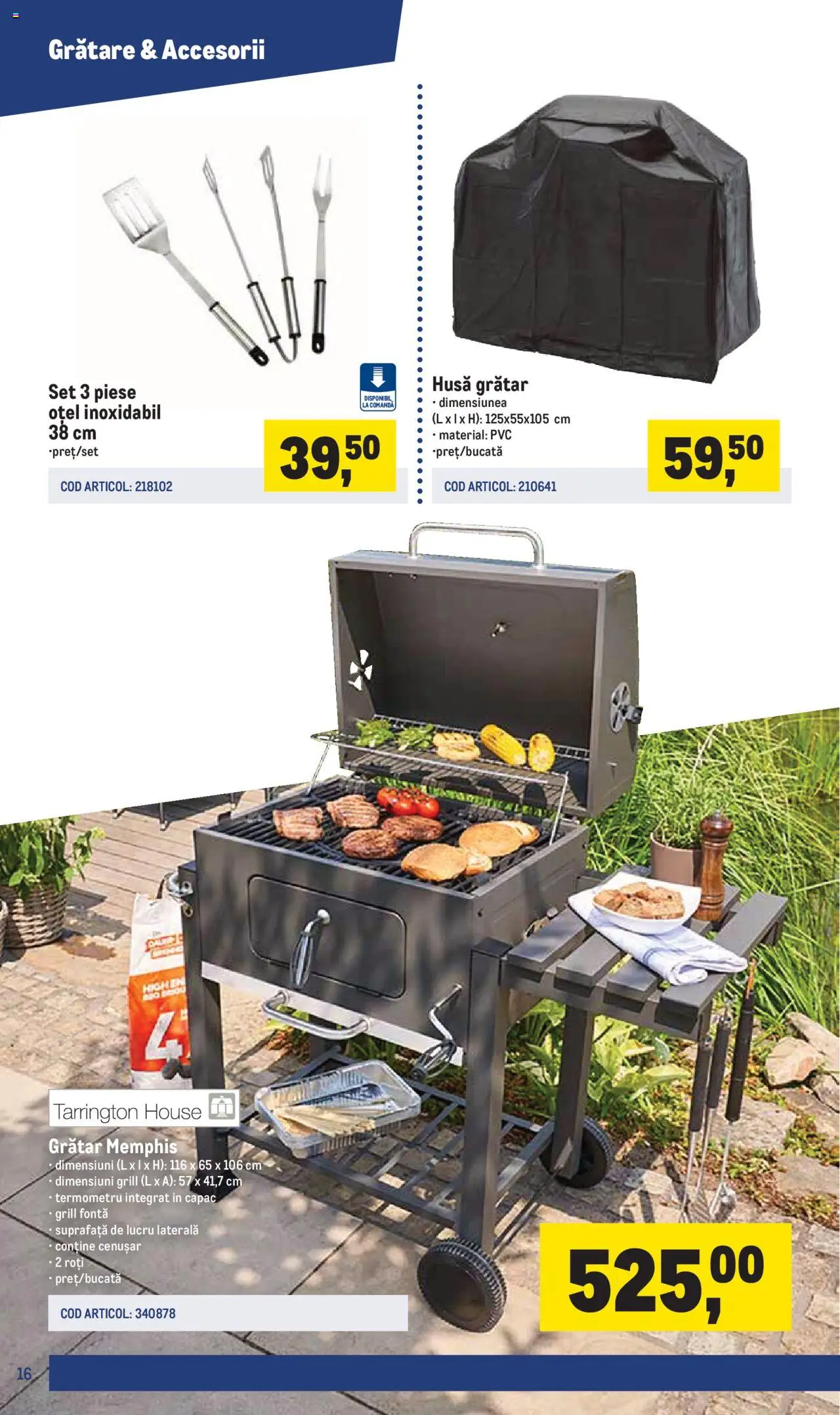 Catalog METRO 17 Martie - 30 Iunie 2025 | Pagina 16 | Produse: Grill, Termometru, Grătar