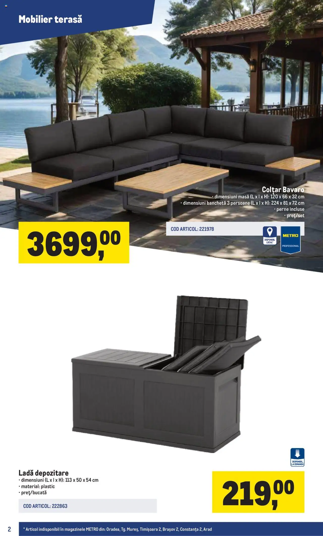 Catalog METRO 17 Martie - 30 Iunie 2025 | Pagina 2 | Produse: Masă, Colțar