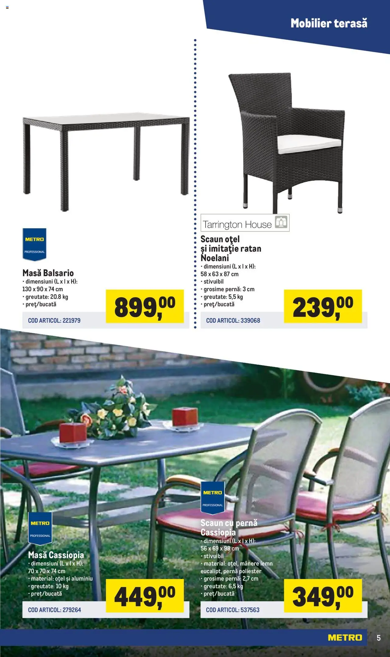 Catalog METRO 17 Martie - 30 Iunie 2025 | Pagina 5 | Produse: Pernă, Masă, Scaun
