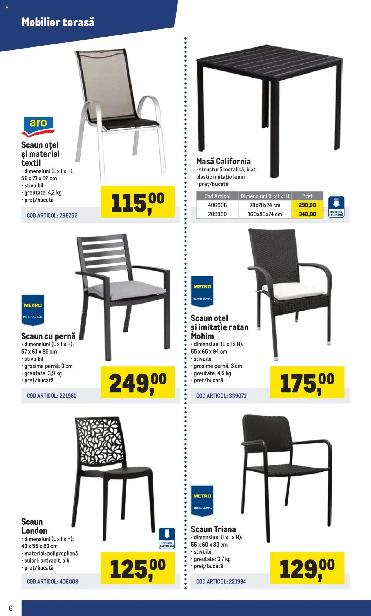 Catalog METRO 17 Martie - 30 Iunie 2025 | Pagina 6 | Produse: Pernă, Masă, Scaun