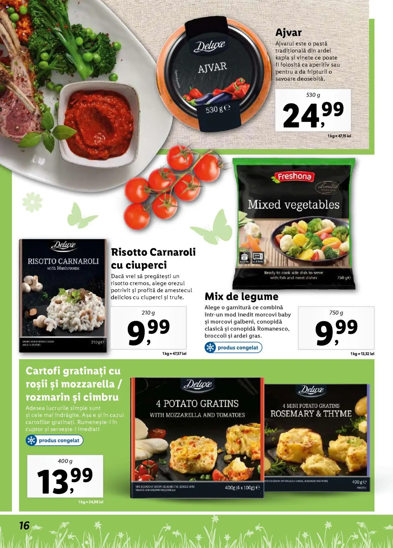 Catalog LIDL 24 Martie - 20 Aprilie 2025 | Pagina 16 | Produse: Conopidă, Ciuperci, Ardei, Morcovi