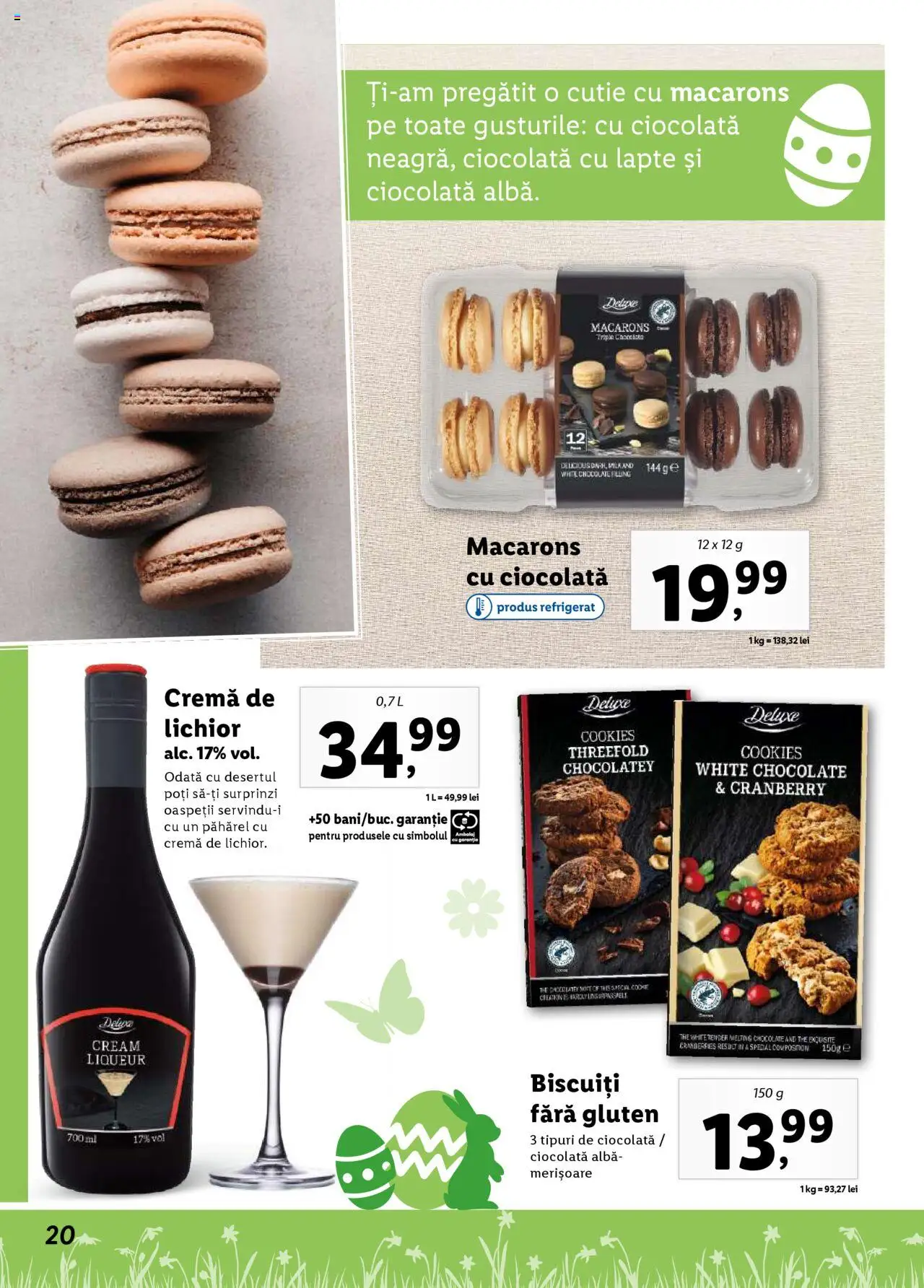 Catalog LIDL 24 Martie - 20 Aprilie 2025 | Pagina 20 | Produse: Lapte, Cremă, Ciocolată, Macarons
