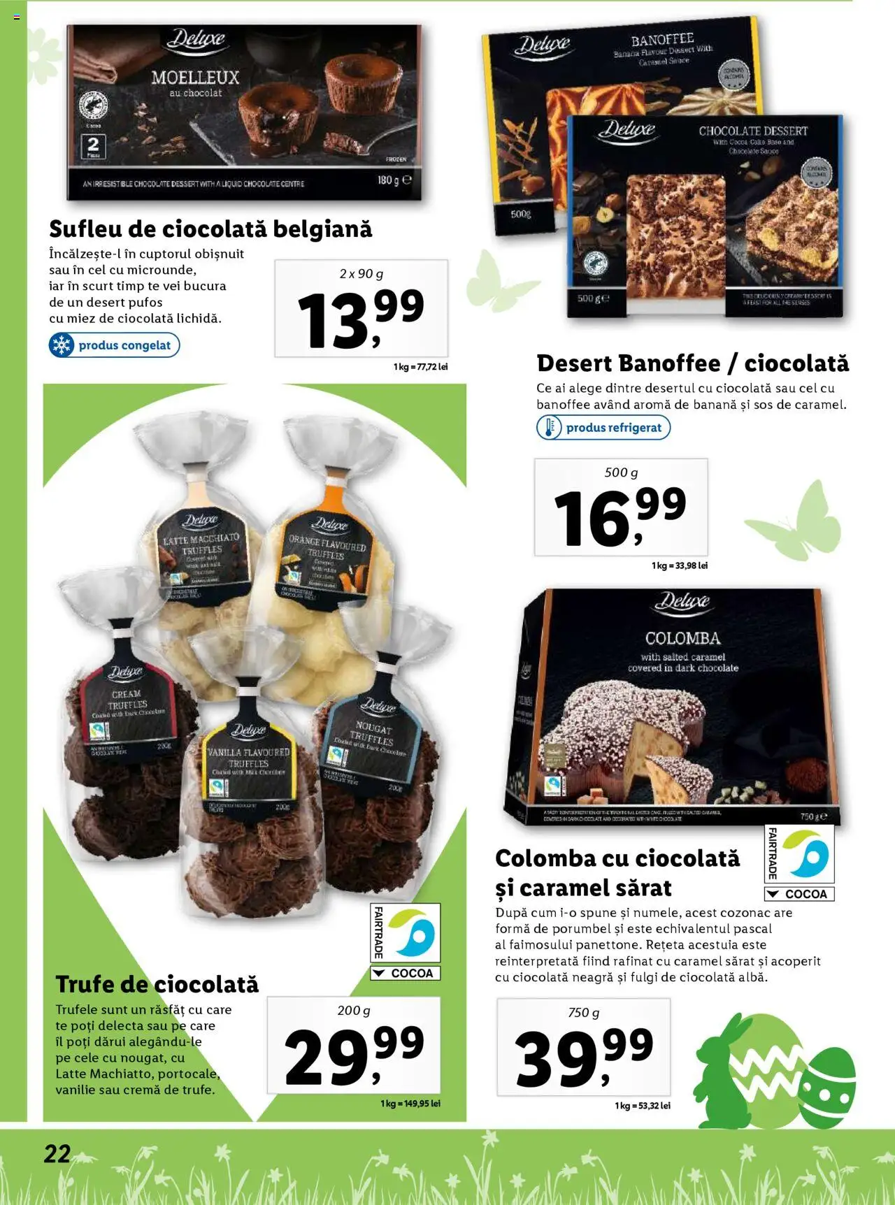 Catalog LIDL 24 Martie - 20 Aprilie 2025 | Pagina 22 | Produse: Ciocolată, Portocale, Fulgi, Sos