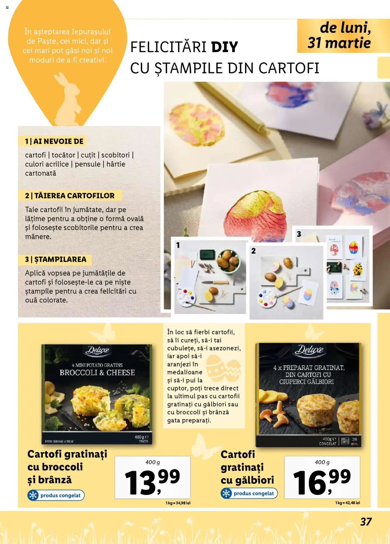 Catalog LIDL 24 Martie - 20 Aprilie 2025 | Pagina 37 | Produse: Cuțit, Tocător, Brânză, Ouă