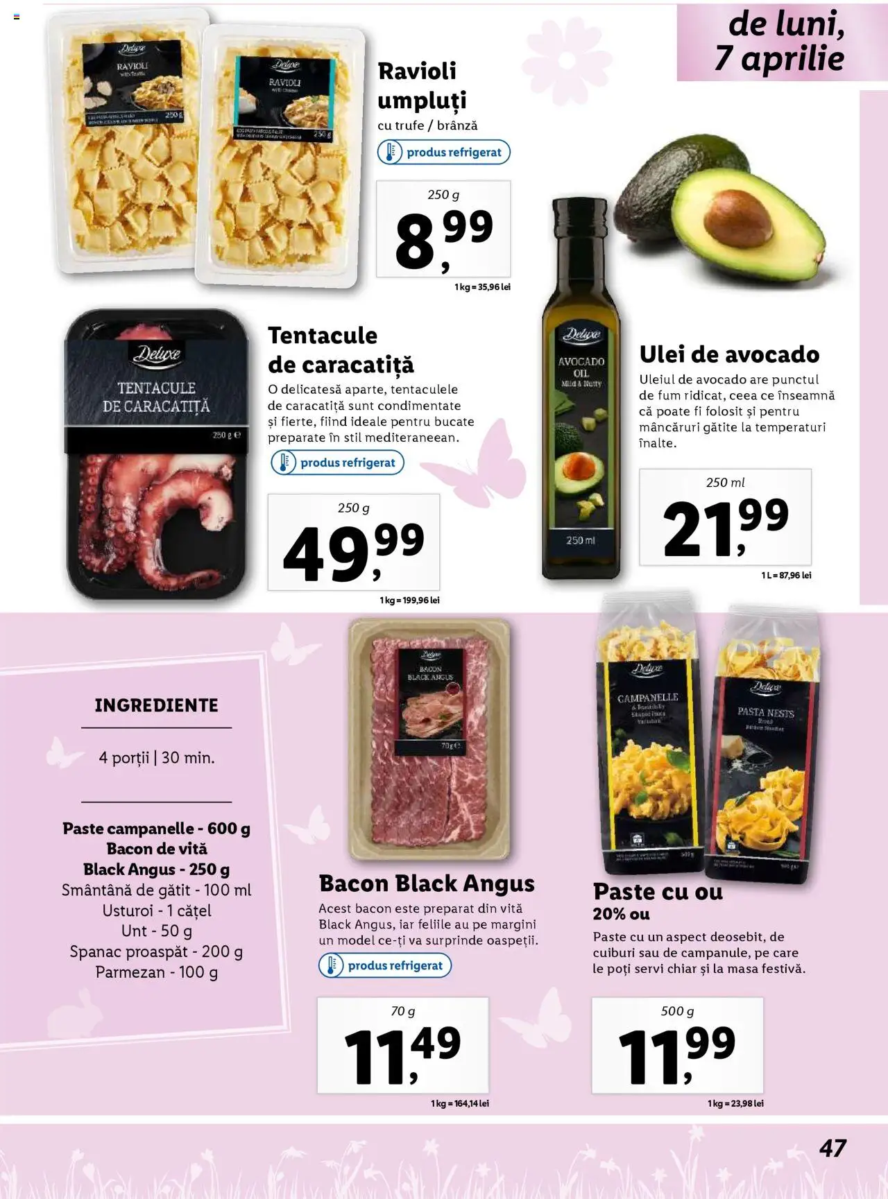 Catalog LIDL 24 Martie - 20 Aprilie 2025 | Pagina 47 | Produse: Masă, Unt, Parmezan, Usturoi