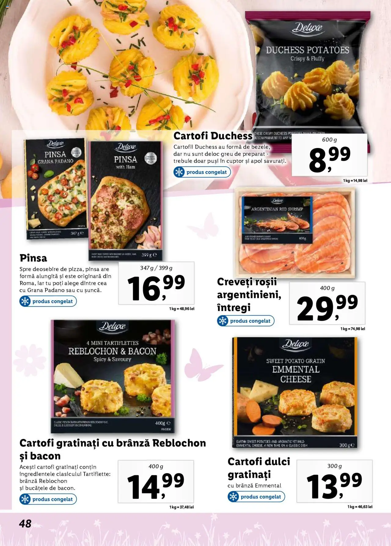 Catalog LIDL 24 Martie - 20 Aprilie 2025 | Pagina 48 | Produse: Bacon, Brânză, Roșii, Cartofi