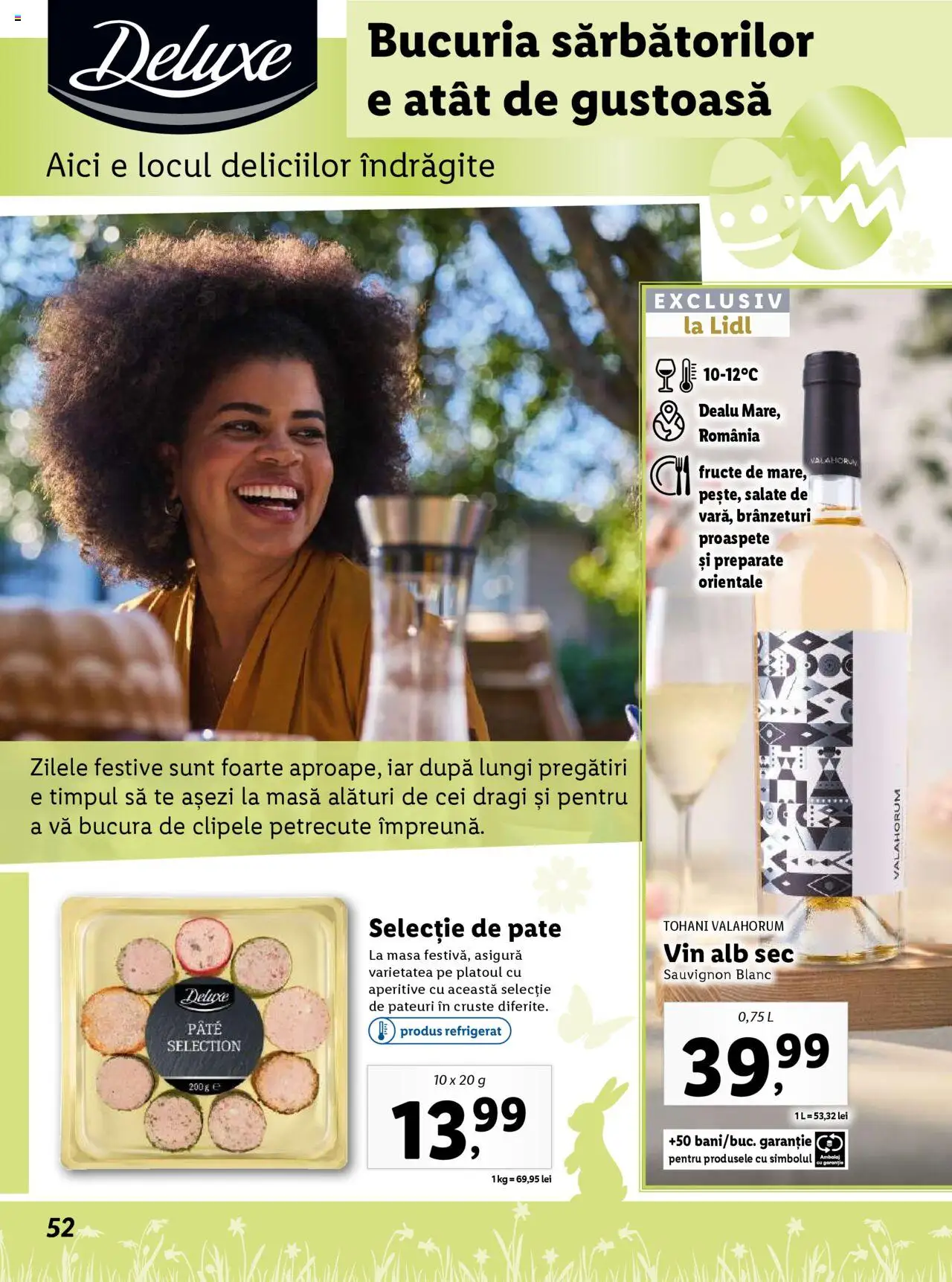 Catalog LIDL 24 Martie - 20 Aprilie 2025 | Pagina 52 | Produse: Masă, Pate, Vin, Fructe