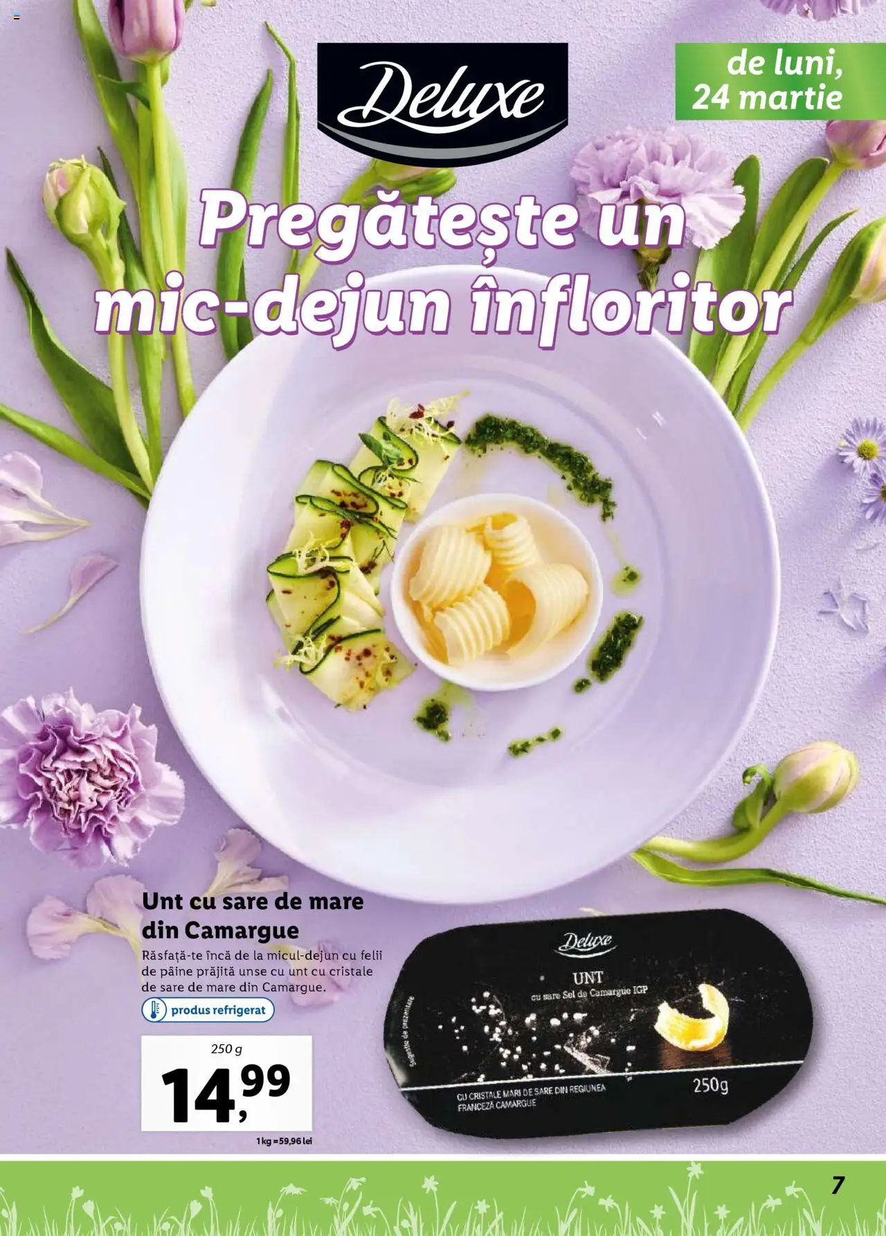 Catalog LIDL 24 Martie - 20 Aprilie 2025 | Pagina 7 | Produse: Unt, Pâine, Sare