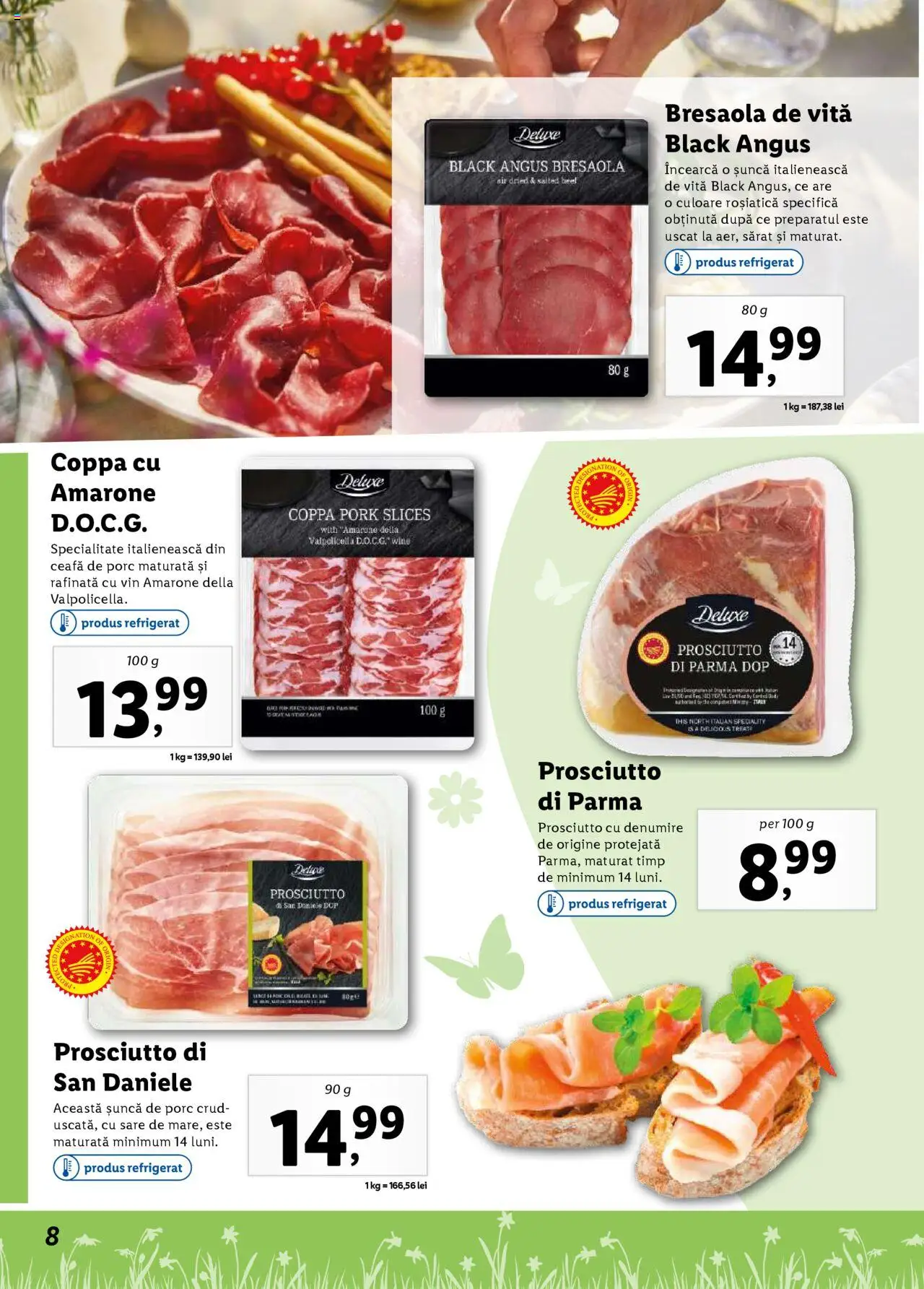 Catalog LIDL 24 Martie - 20 Aprilie 2025 | Pagina 8 | Produse: Keçeli kalem, Șuncă, Vin, Sare