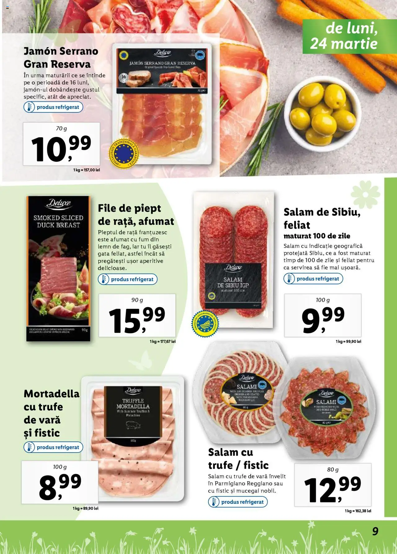 Catalog LIDL 24 Martie - 20 Aprilie 2025 | Pagina 9 | Produse: Rață, Salam, Fistic