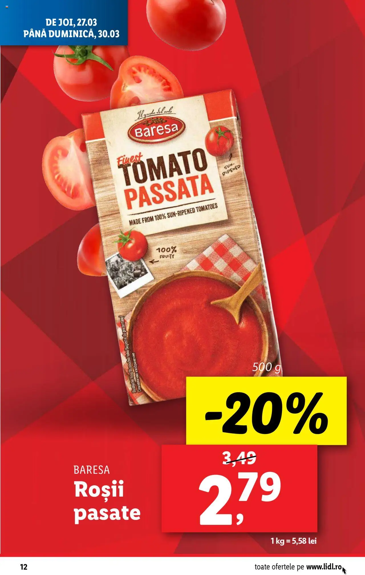Catalog LIDL 24 - 30 Martie 2025 | Pagina 12 | Produse: Șal, Roșii
