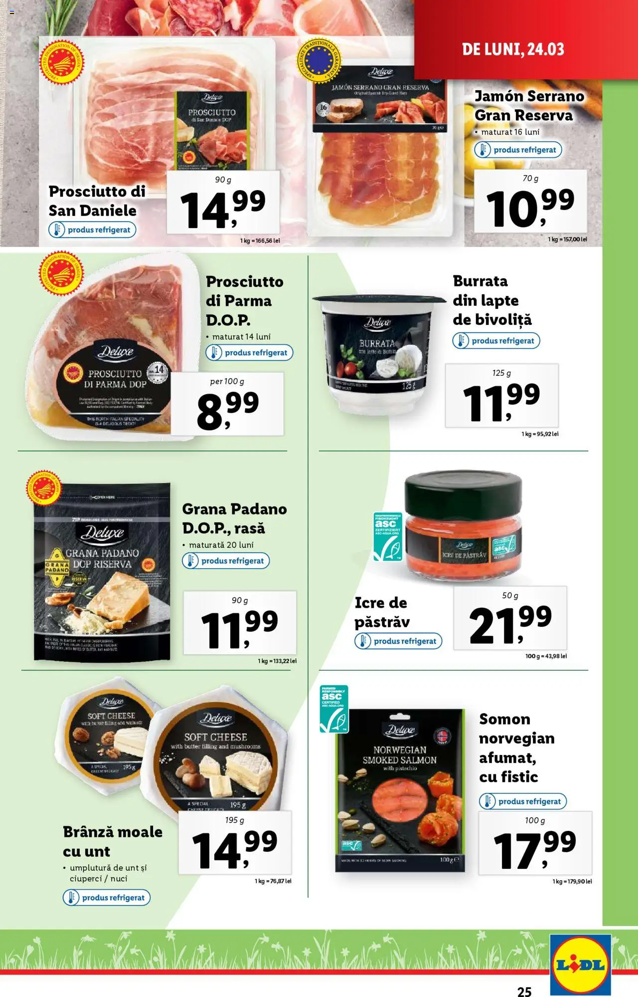 Catalog LIDL 24 - 30 Martie 2025 | Pagina 25 | Produse: Ciuperci, Lapte, Brânză, Nuci