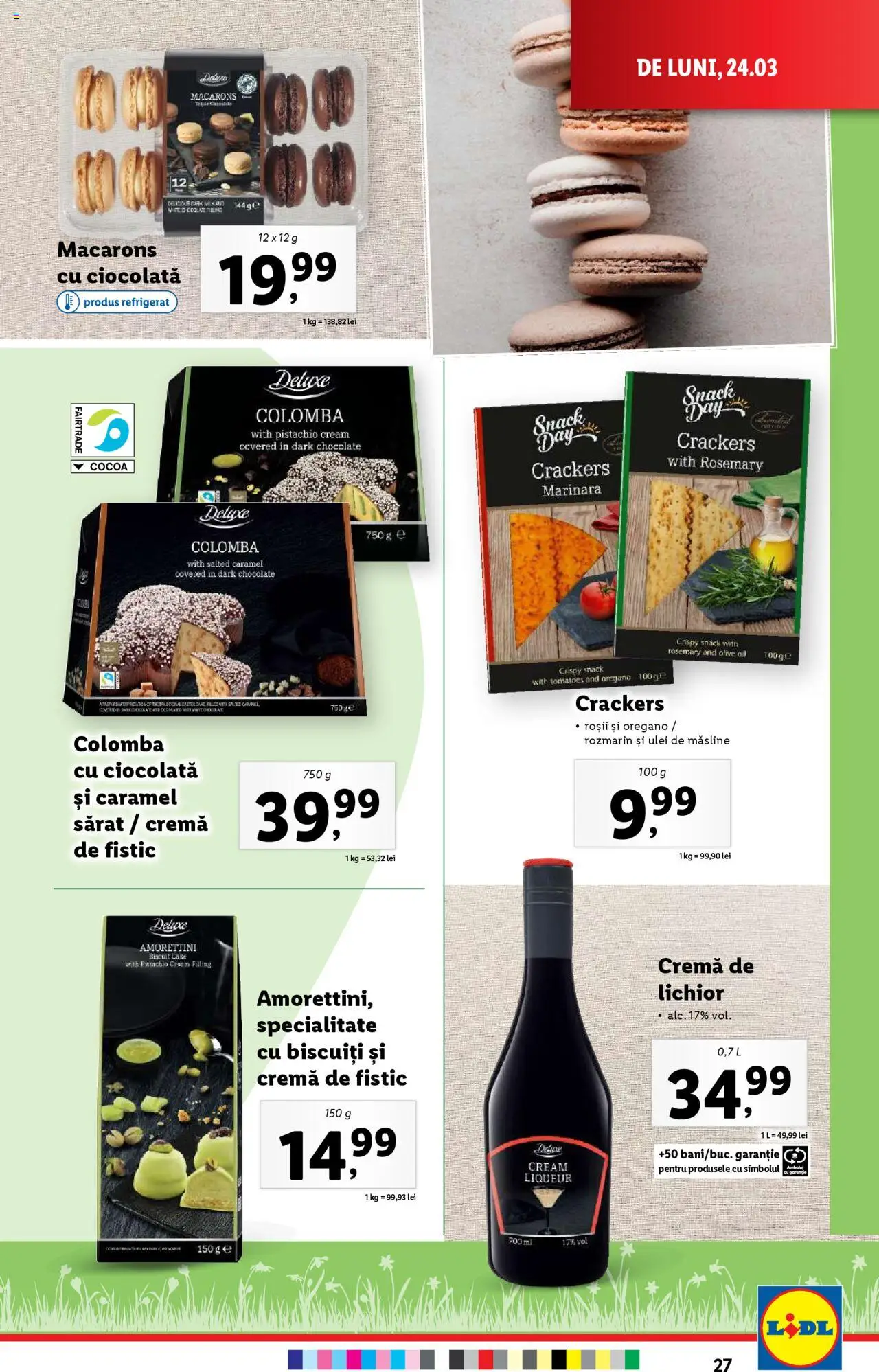Catalog LIDL 24 - 30 Martie 2025 | Pagina 27 | Produse: Cremă, Ulei, Roșii, Fistic