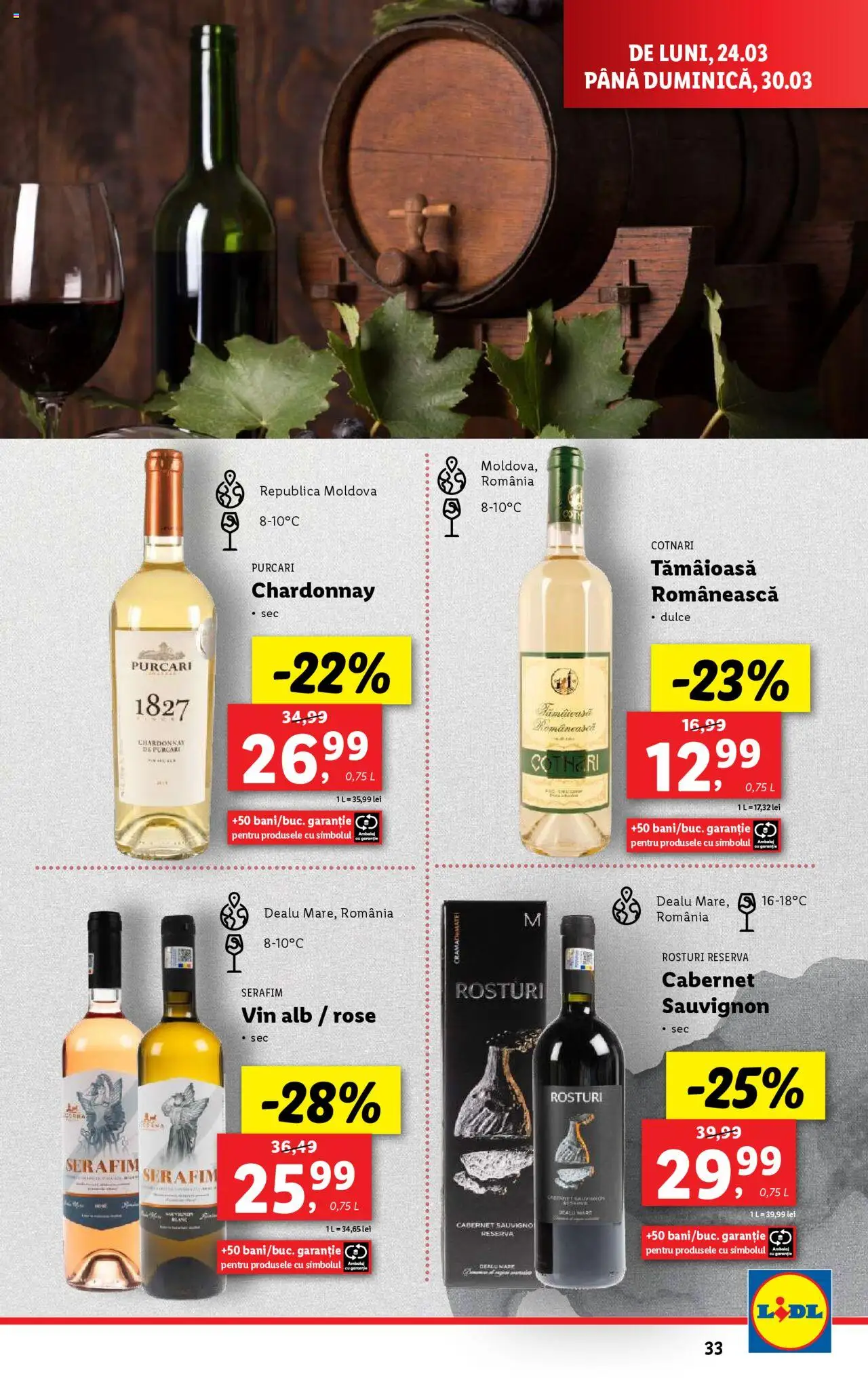 Catalog LIDL 24 - 30 Martie 2025 | Pagina 33 | Produse: Vin