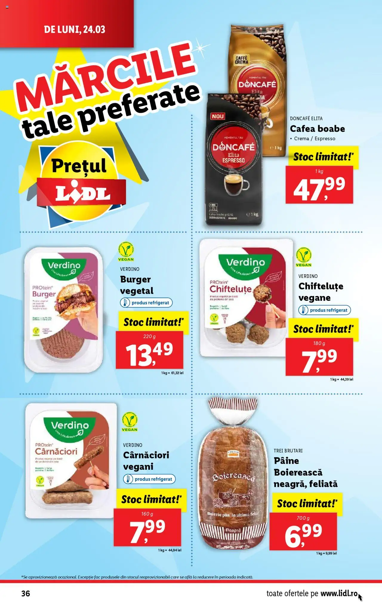 Catalog LIDL 24 - 30 Martie 2025 | Pagina 36 | Produse: Masaüstü kılıfı, Amerikan servis, Cremă, Burger