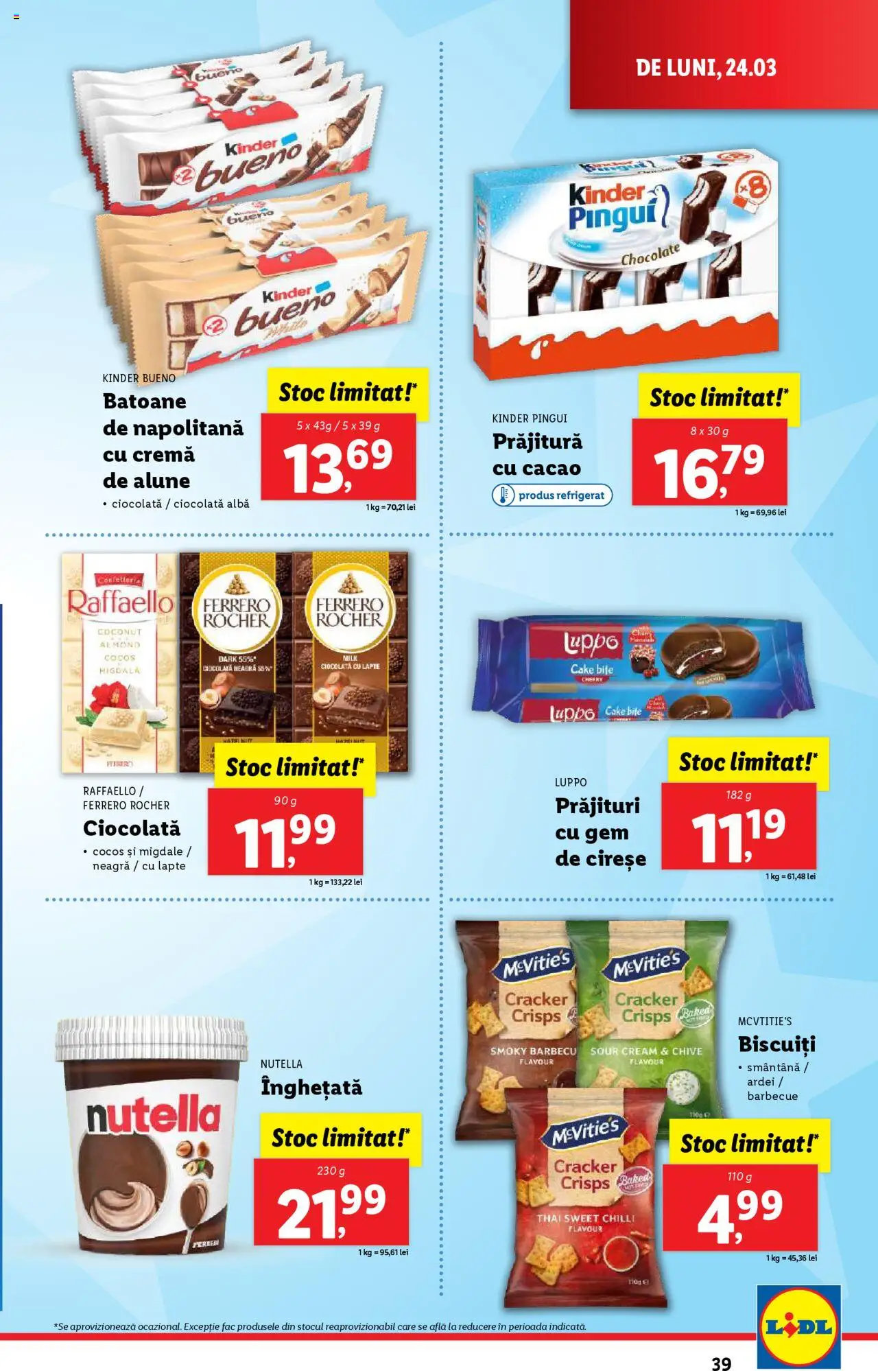 Catalog LIDL 24 - 30 Martie 2025 | Pagina 39 | Produse: Chilli, Prăjitură, Soda, Smântână