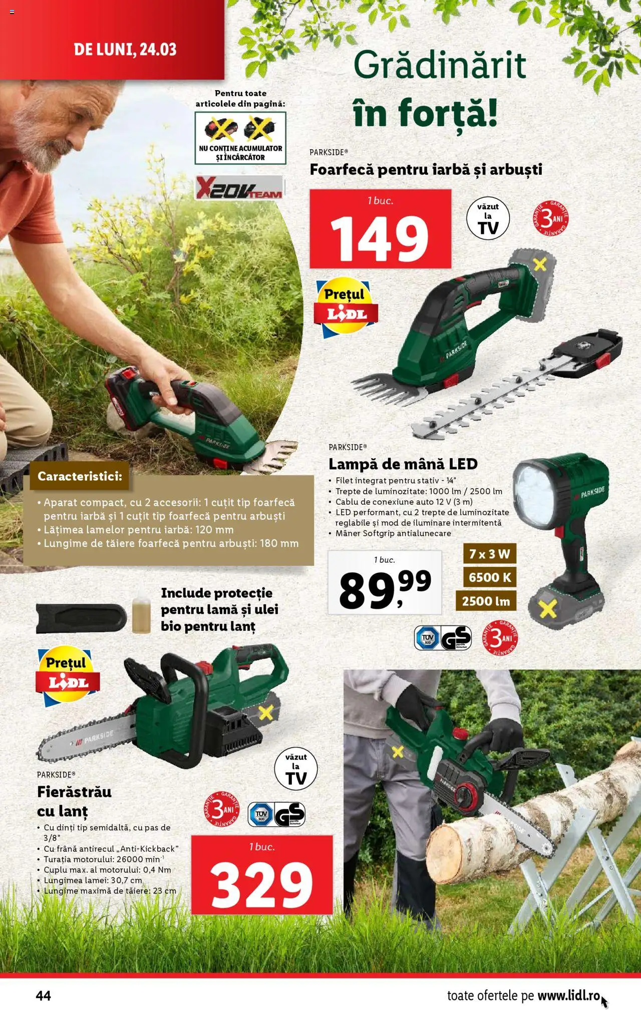 Catalog LIDL 24 - 30 Martie 2025 | Pagina 44 | Produse: Cablu, Mâner, Cuțit, Ulei