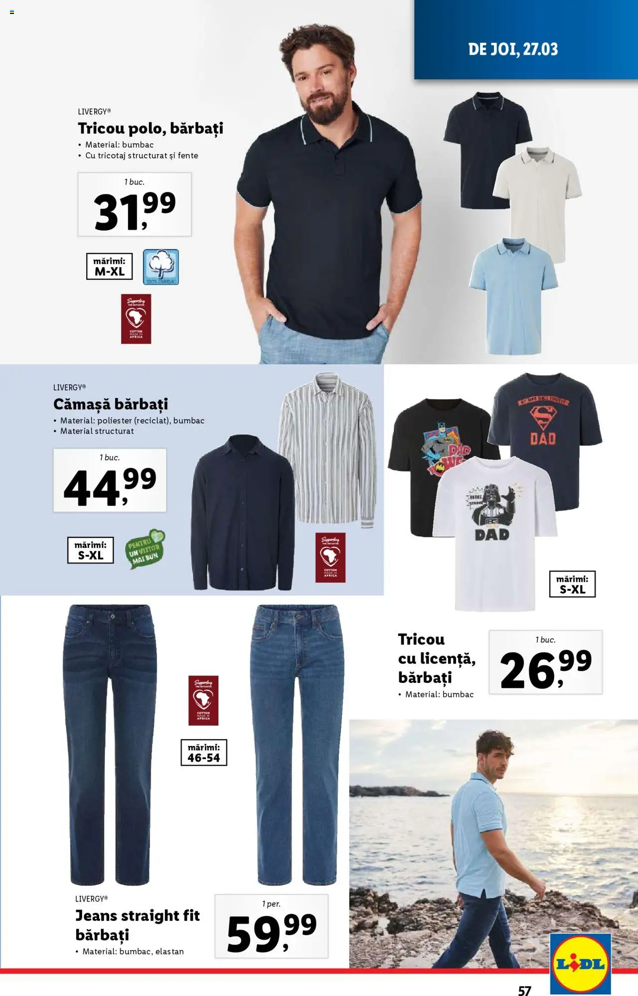 Catalog LIDL 24 - 30 Martie 2025 | Pagina 57 | Produse: Tricou