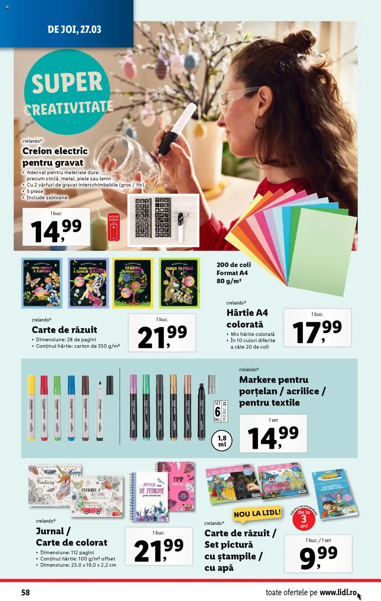 Catalog LIDL 24 - 30 Martie 2025 | Pagina 58 | Produse: Baterie, Apă