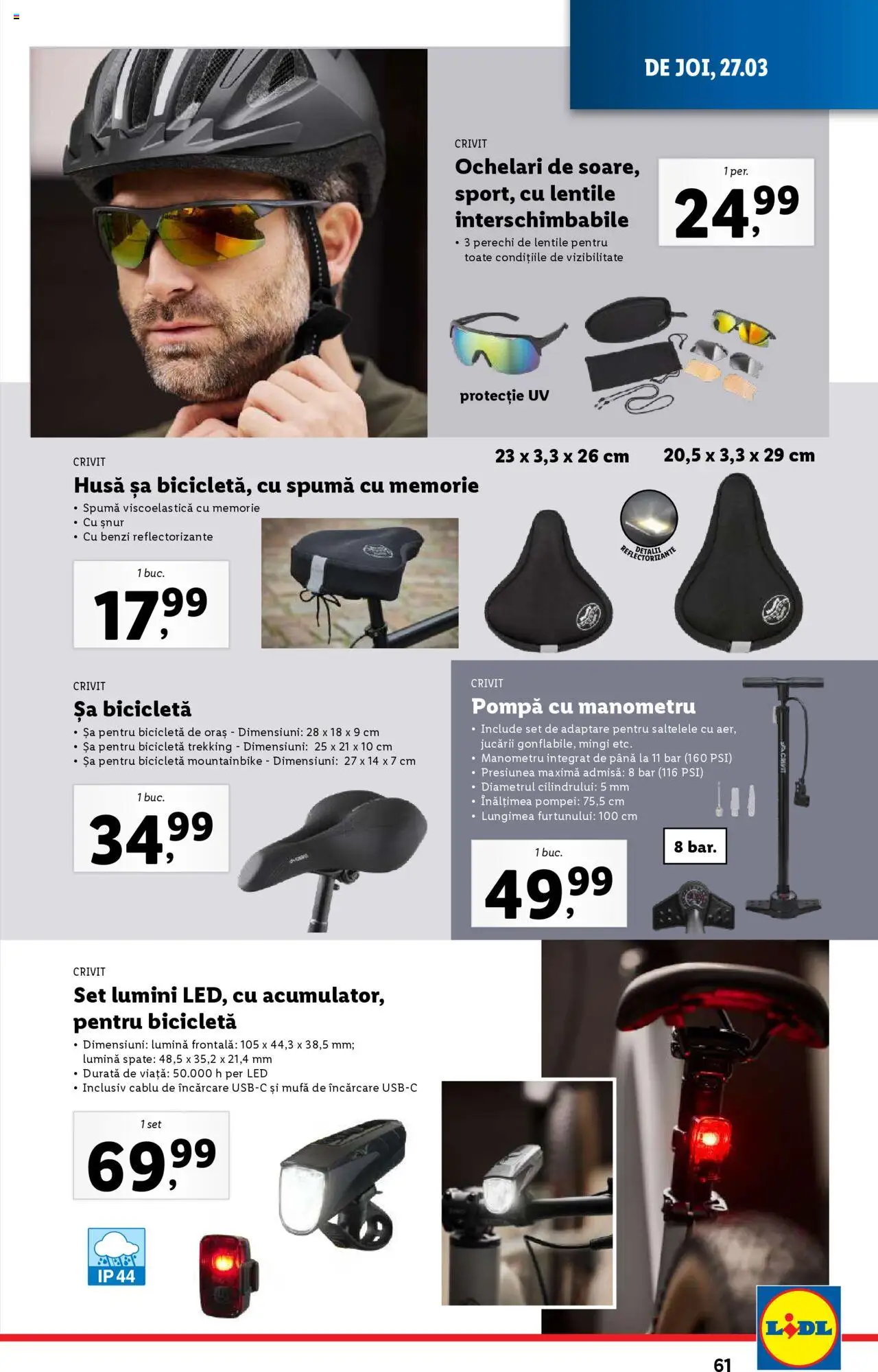 Catalog LIDL 24 - 30 Martie 2025 | Pagina 61 | Produse: Tavuk suyu, Ochelari, Memorie, Cablu