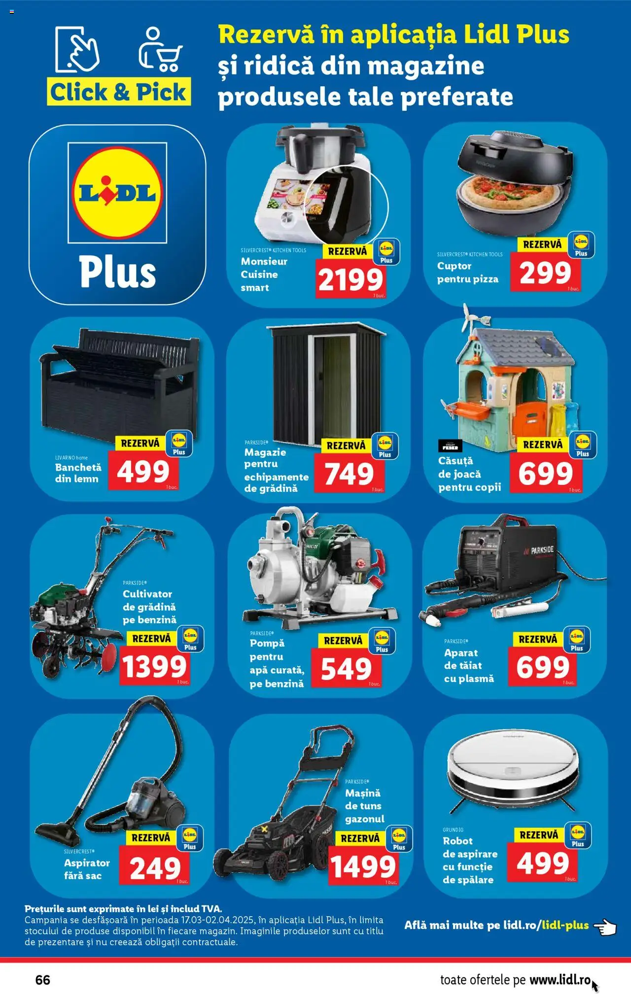 Catalog LIDL 24 - 30 Martie 2025 | Pagina 66 | Produse: Aspirator, Robot, Pizza, Mașină de tuns