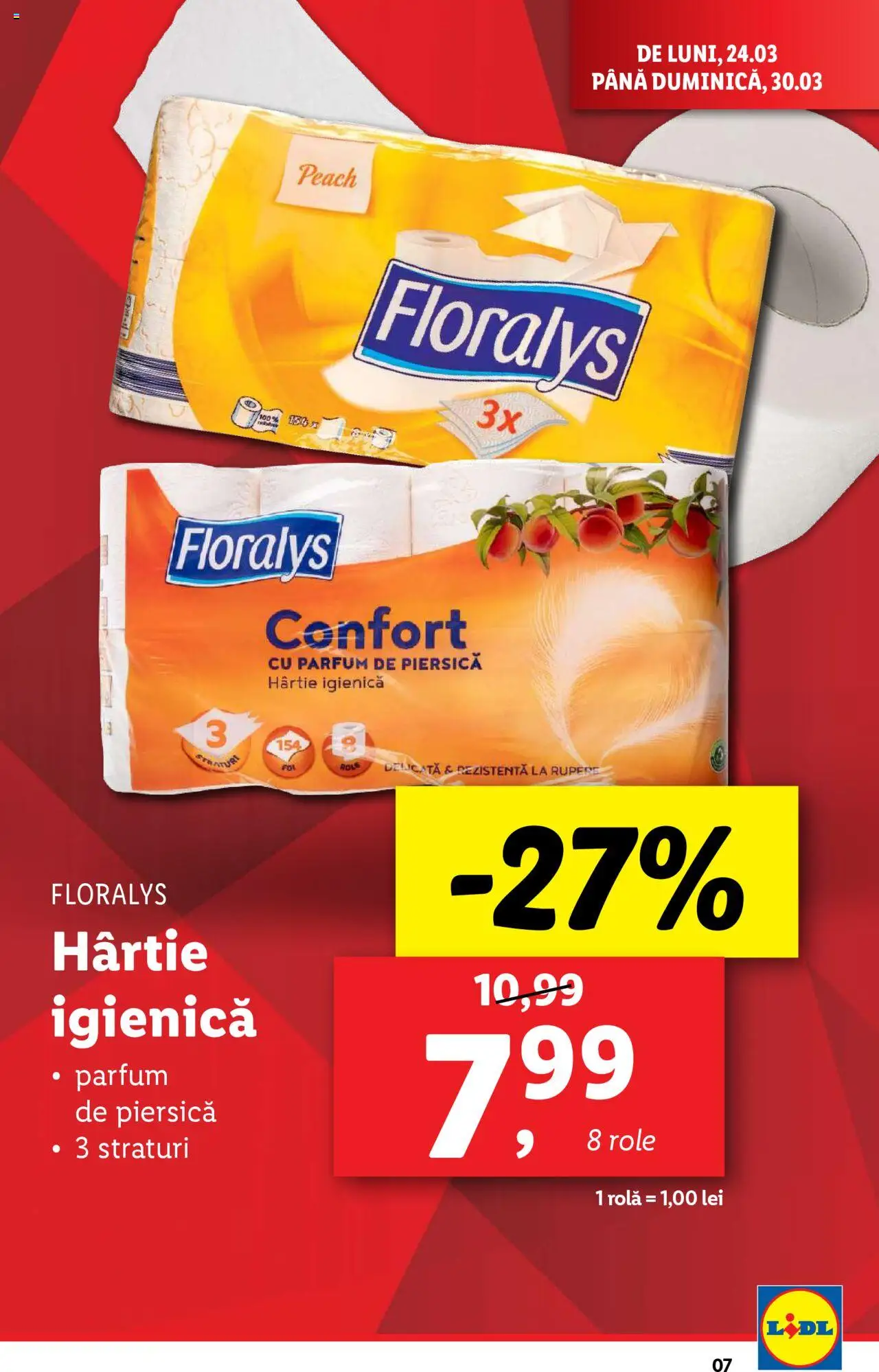 Catalog LIDL 24 - 30 Martie 2025 | Pagina 7 | Produse: Piersică, Role, Parfum