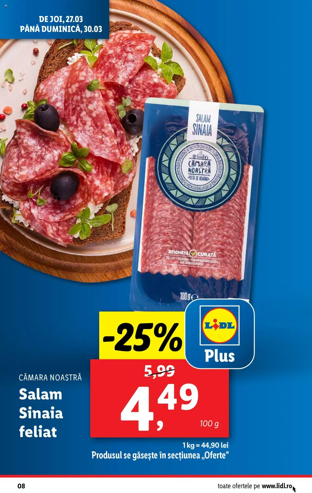 Catalog LIDL 24 - 30 Martie 2025 | Pagina 8 | Produse: Pară, Salam