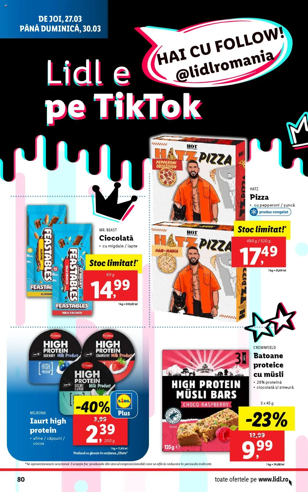 Catalog LIDL 24 - 30 Martie 2025 | Pagina 80 | Produse: Afine, Zmeură, Lapte, Pizza