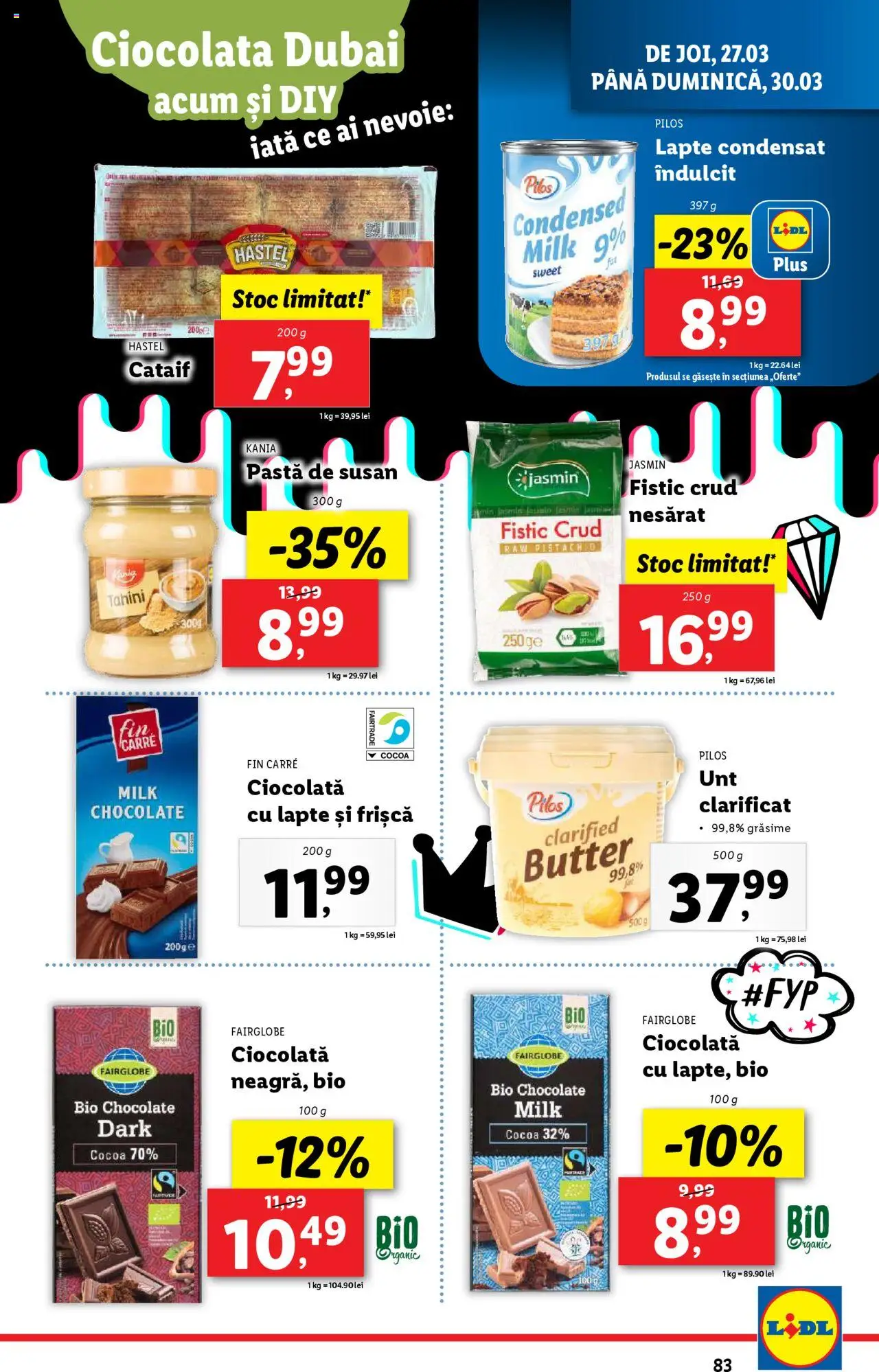 Catalog LIDL 24 - 30 Martie 2025 | Pagina 83 | Produse: Şerit ödül, Toplar, Lapte, Frișcă