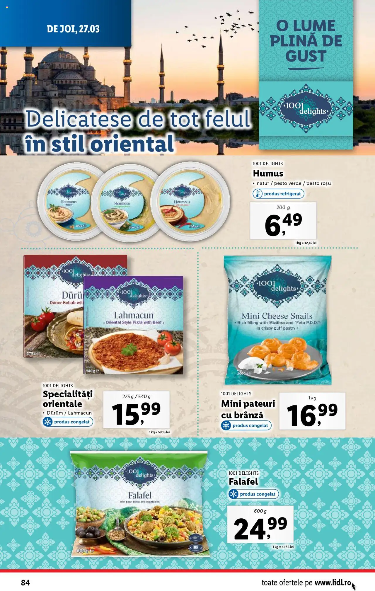 Catalog LIDL 24 - 30 Martie 2025 | Pagina 84 | Produse: Delgeç, Brânză, Pizza, Humus