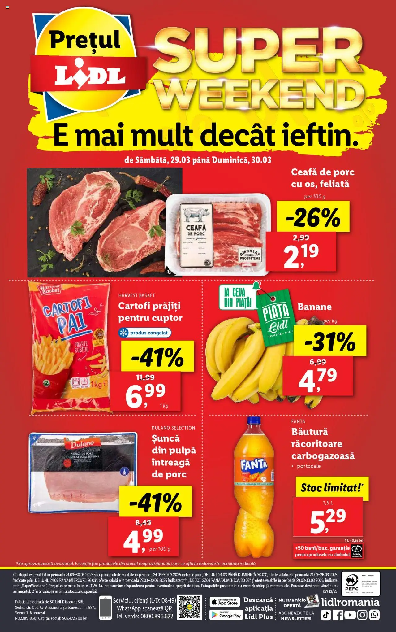 Catalog LIDL 24 - 30 Martie 2025 | Pagina 88 | Produse: Rață, Portocale, Banane, Cartofi