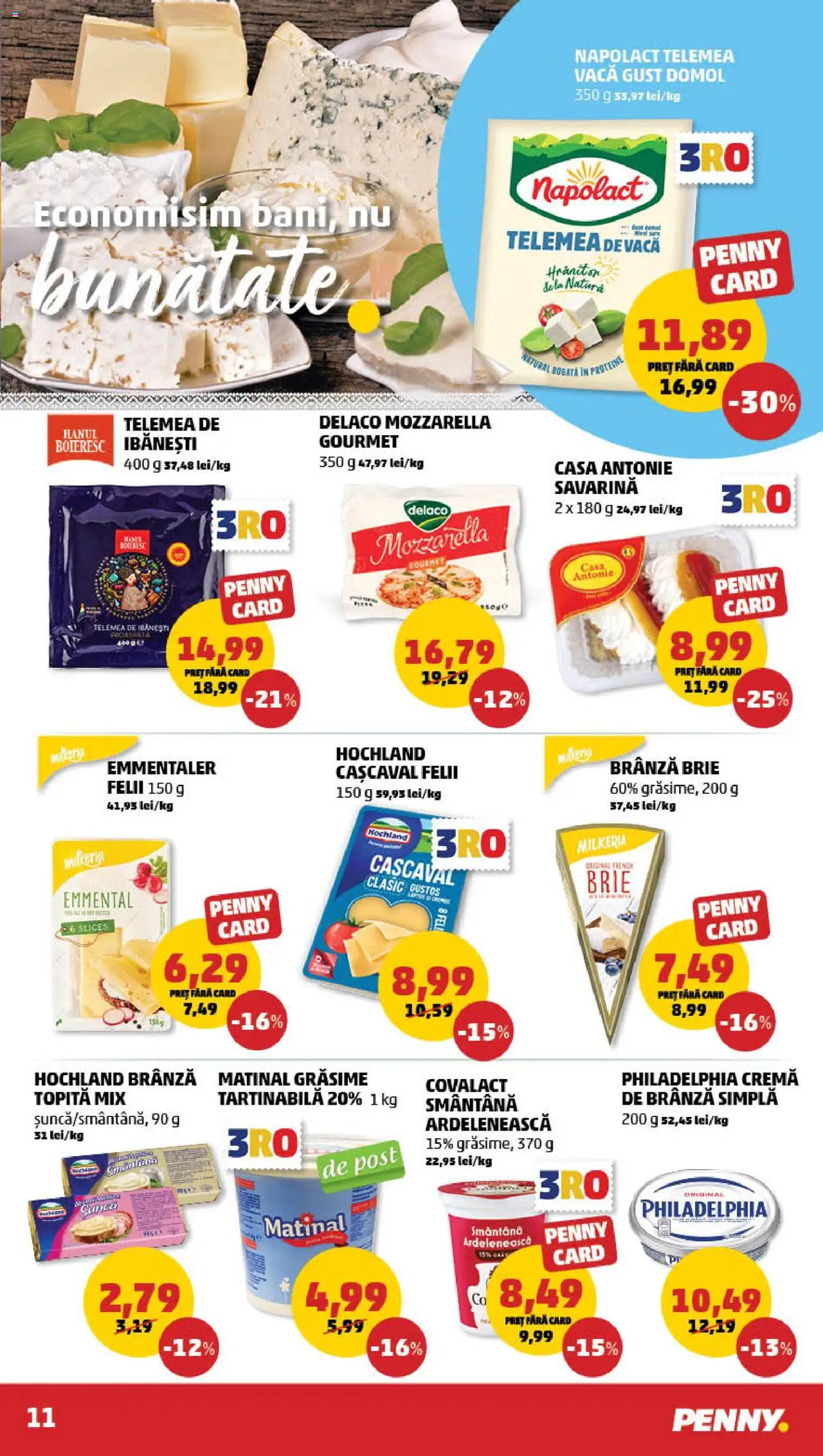 Catalog PENNY Market 19 - 25 Martie 2025 | Pagina 11 | Produse: Savarină, Cașcaval, Mozzarella, Cremă