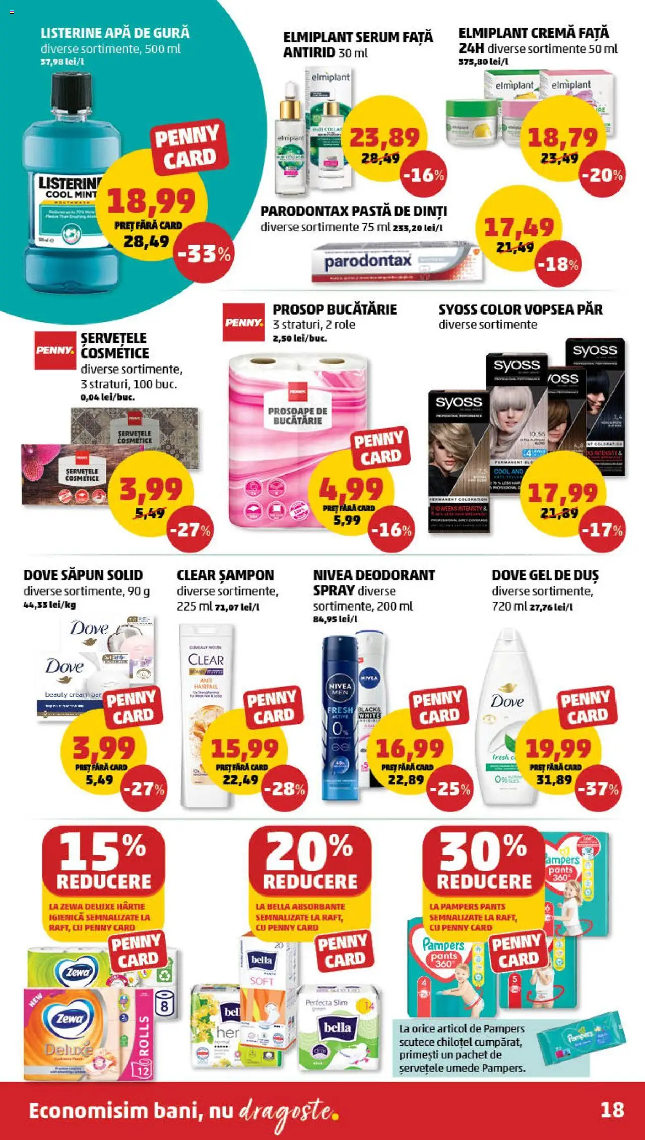 Catalog PENNY Market 19 - 25 Martie 2025 | Pagina 18 | Produse: Duș, Săpun, Șervețele umede, Apă