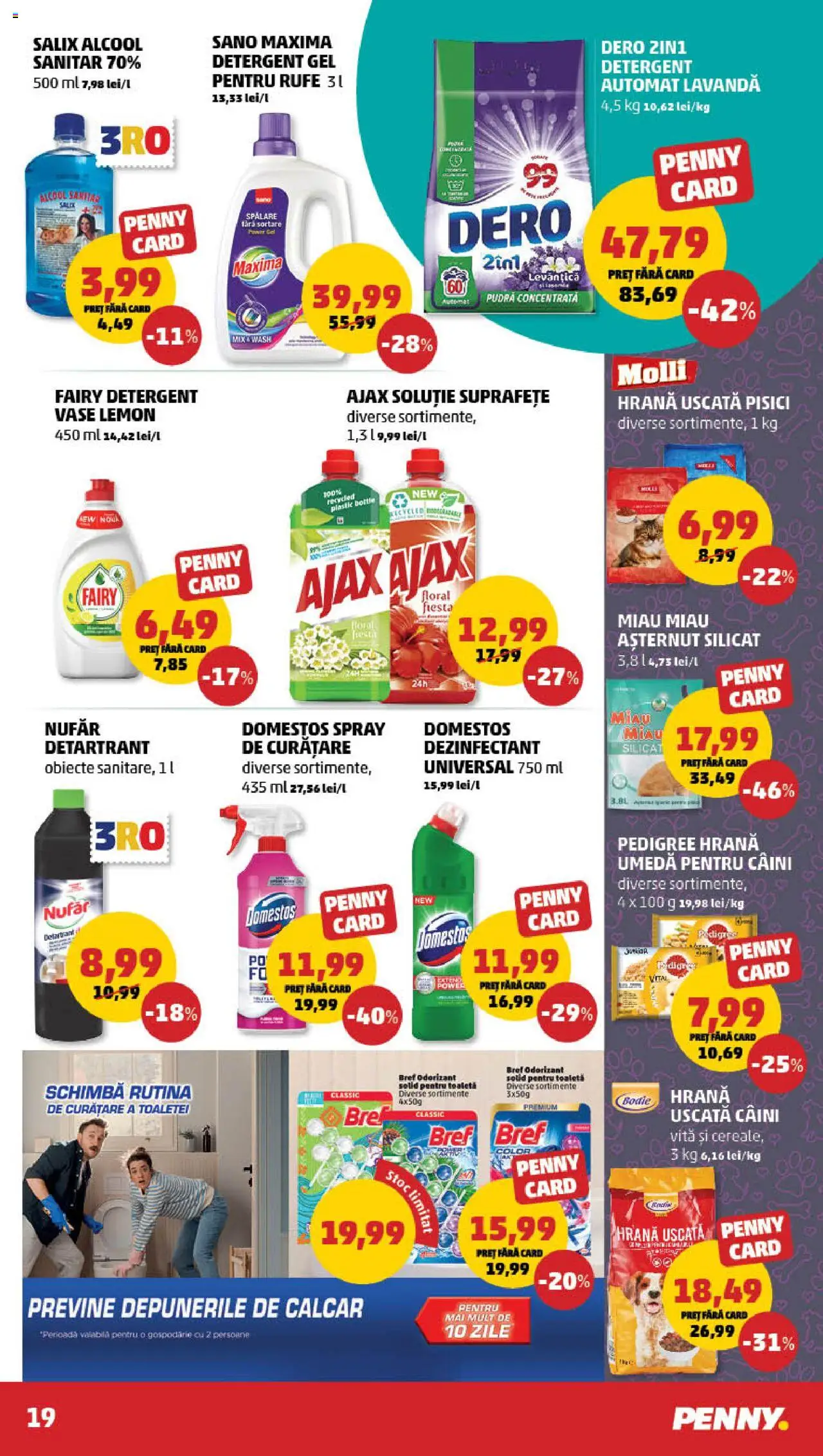 Catalog PENNY Market 19 - 25 Martie 2025 | Pagina 19 | Produse: Kedi Ödül Oyuncakları, Toaletă, Pudră, Detergent
